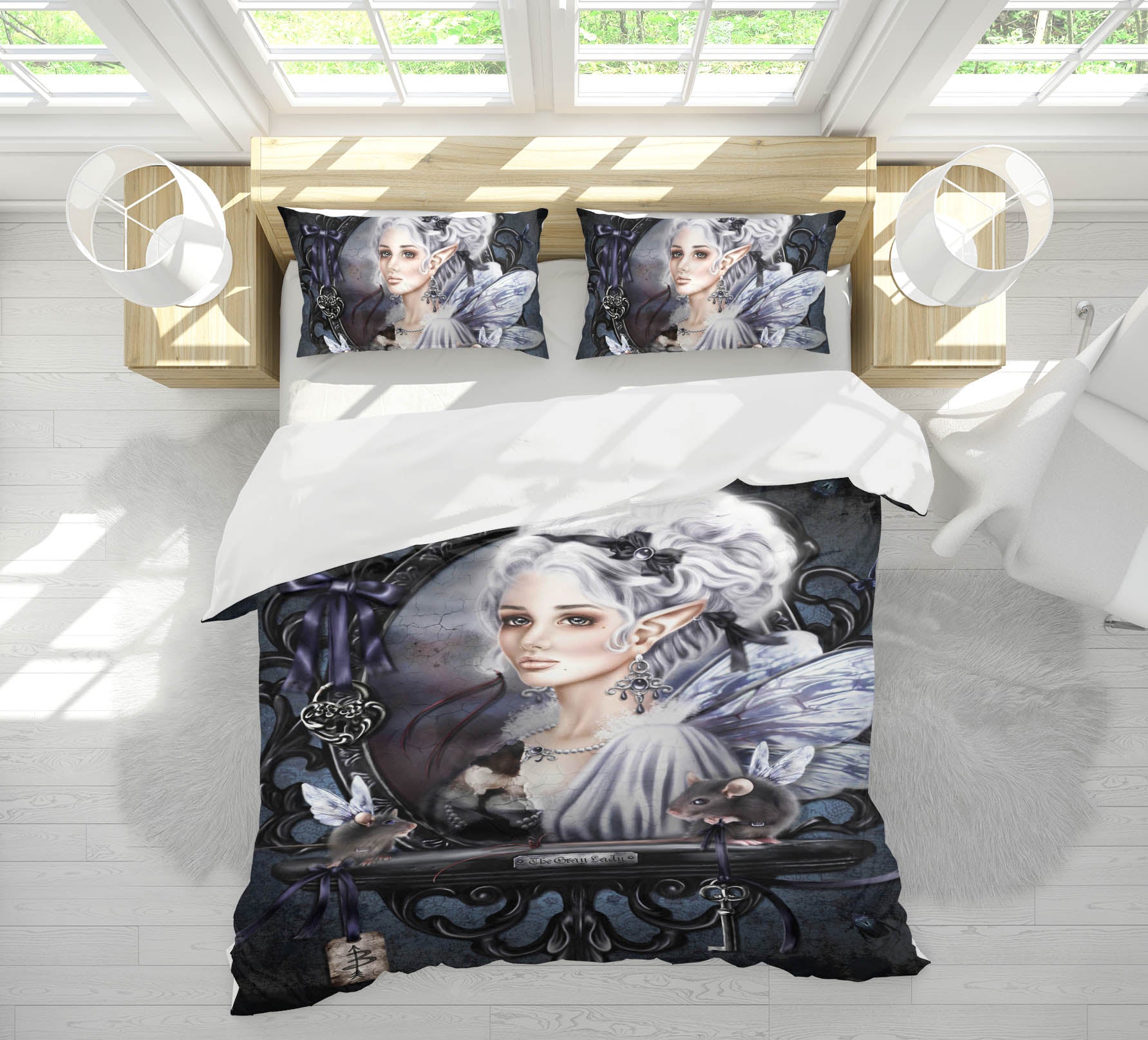 3D Butterfly Elf 8844 Brigid Ashwood Bedding Bed Pillowcases Quilt Cover Duvet Cover