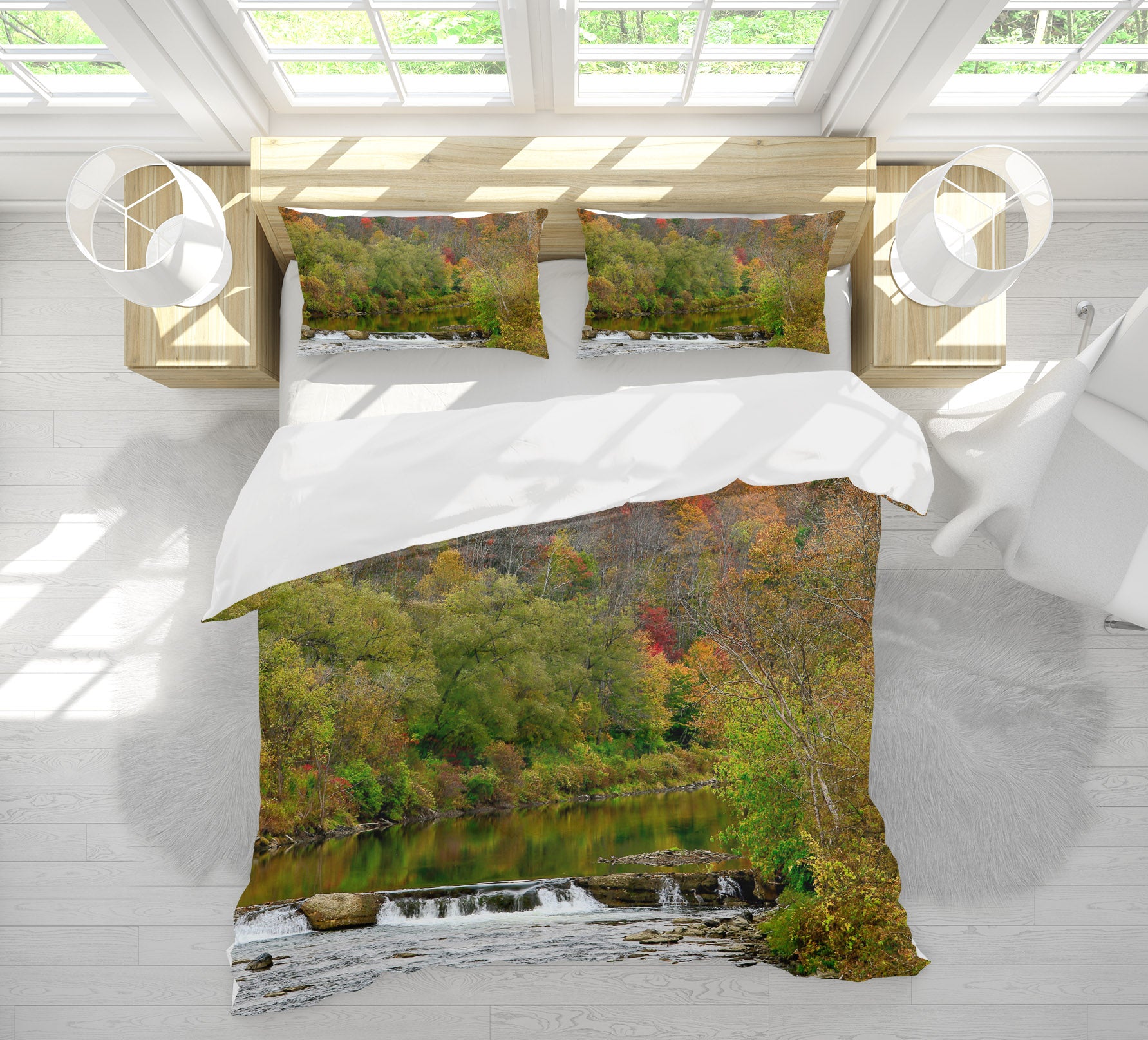 3D Forest 11181 Kathy Barefield Bedding Bed Pillowcases Quilt
