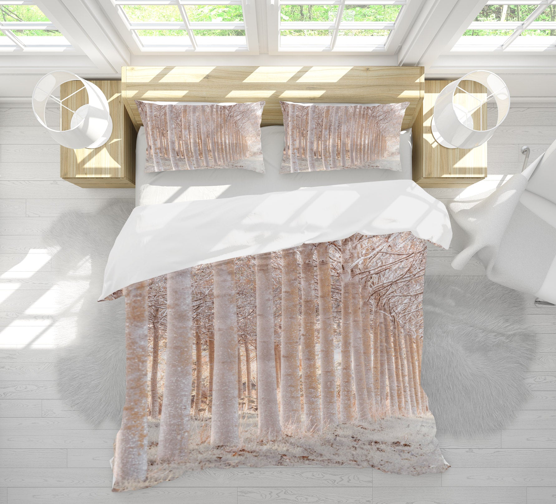 3D Snow Tree 7224 Assaf Frank Bedding Bed Pillowcases Quilt Cover Duvet Cover