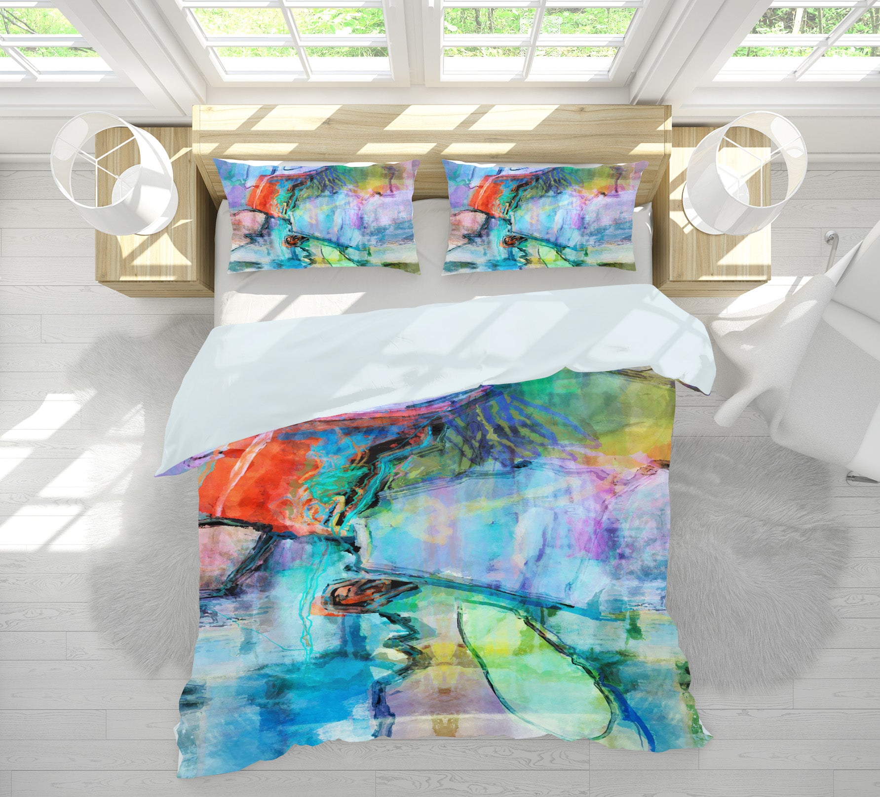 3D Green Texture Pattern 1023 Michael Tienhaara Bedding Bed Pillowcases Quilt