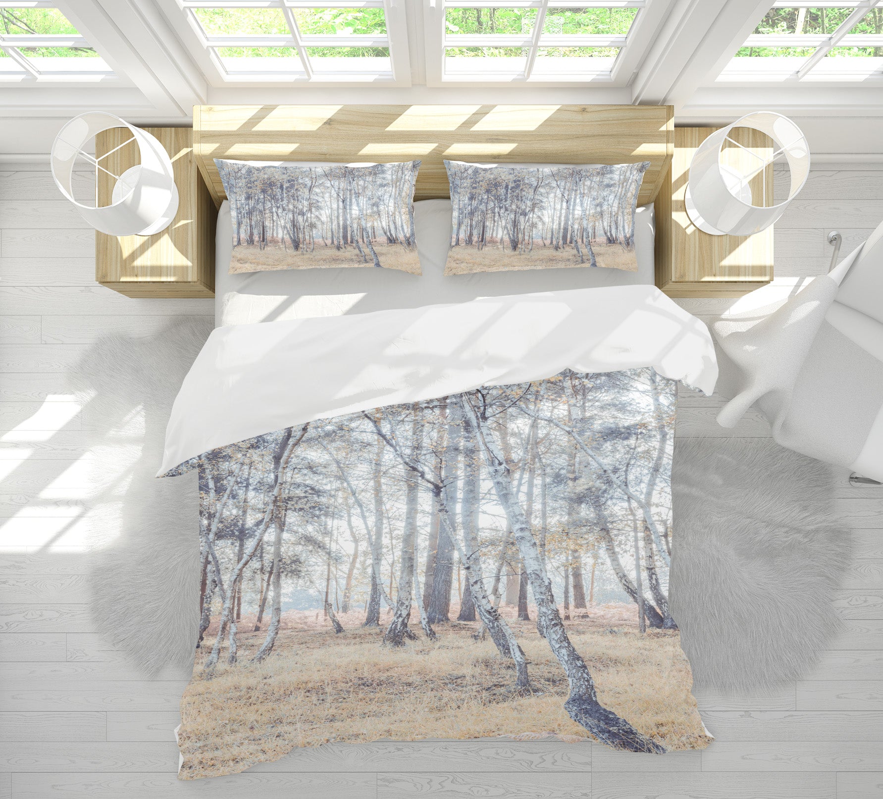 3D Forest Trees 7212 Assaf Frank Bedding Bed Pillowcases Quilt Cover Duvet Cover
