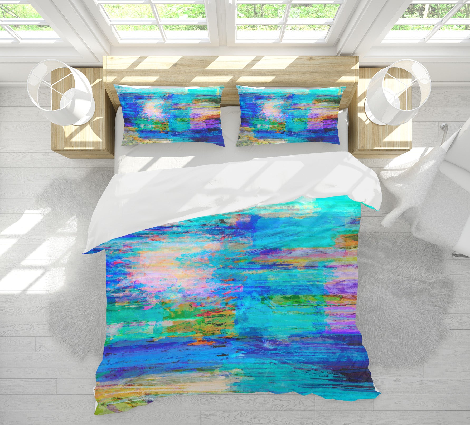 3D Blue Painting 1009 Michael Tienhaara Bedding Bed Pillowcases Quilt