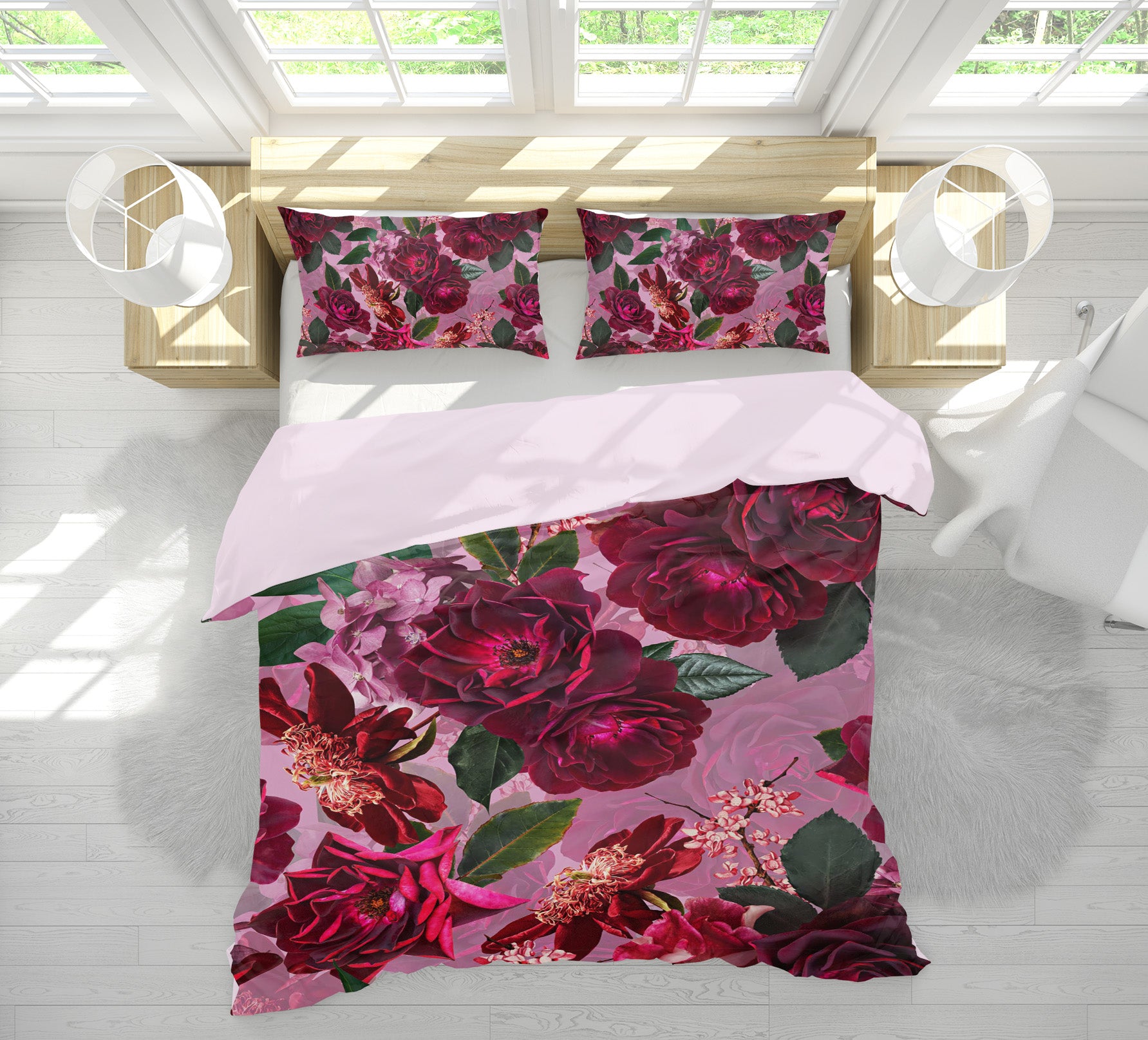 3D Rose Fragrance 120 Uta Naumann Bedding Bed Pillowcases Quilt