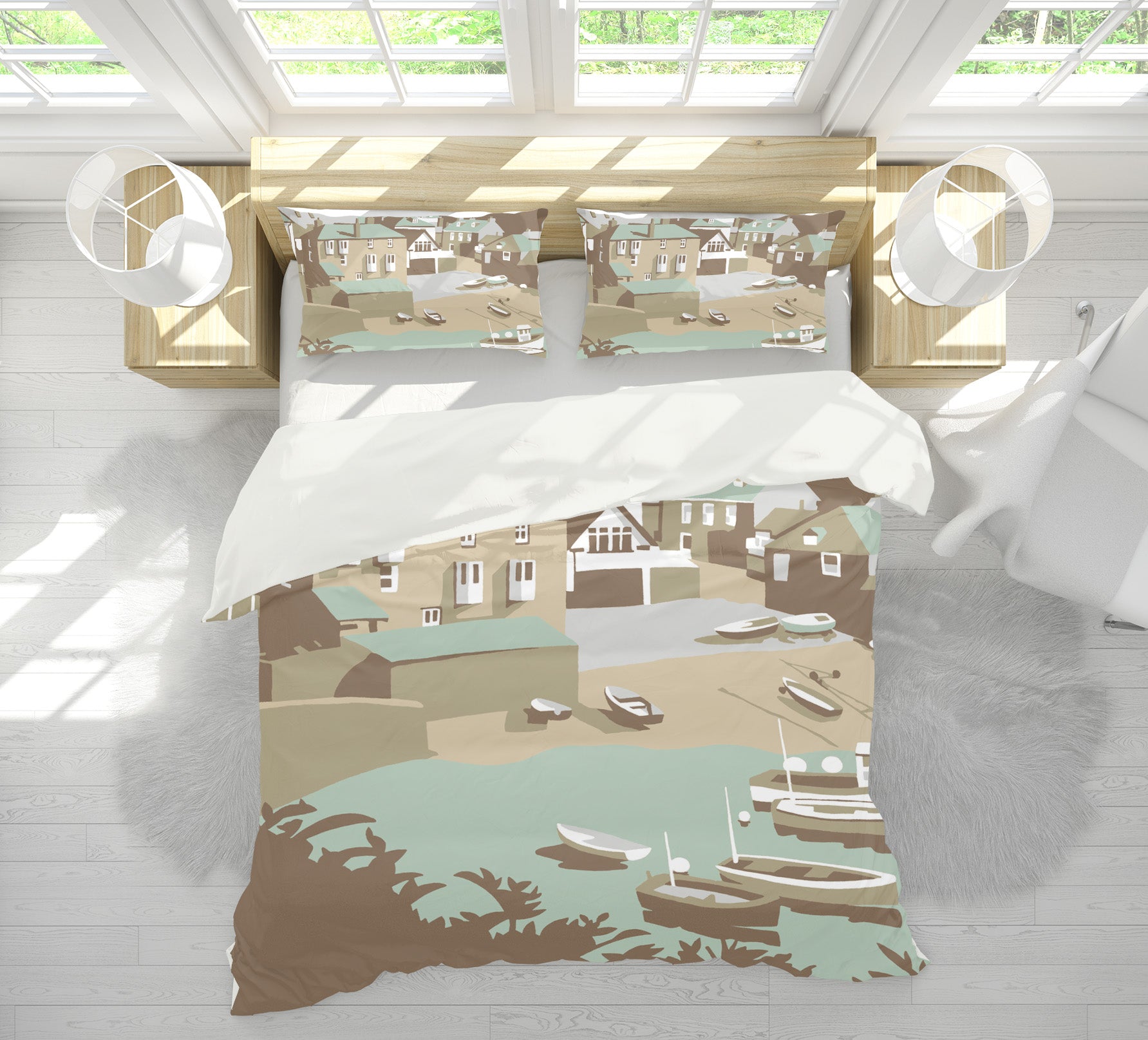 3D Port Isaac 2044 Steve Read Bedding Bed Pillowcases Quilt