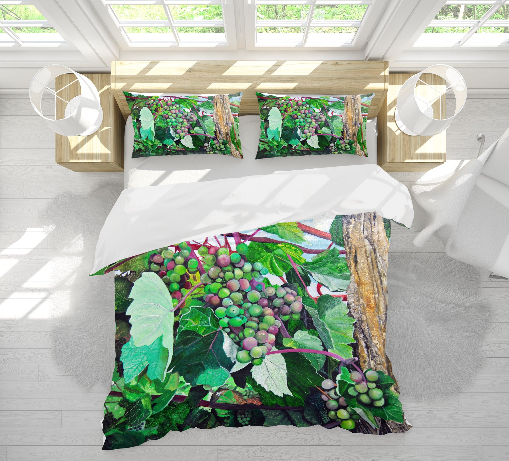 3D Grape 11045 Matthew Holden Bates Bedding Bed Pillowcases Quilt