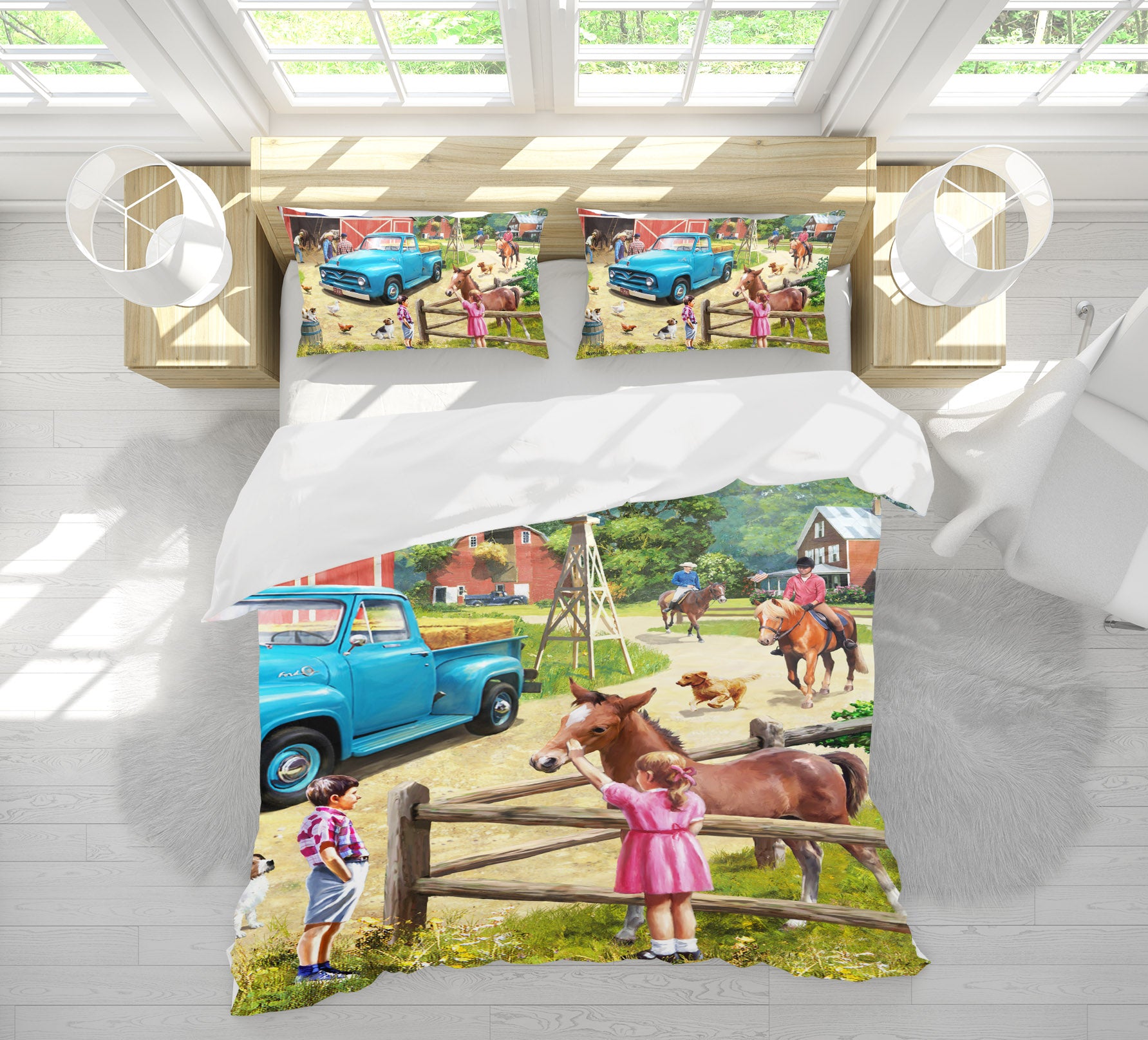 3D Horse Car 12522 Kevin Walsh Bedding Bed Pillowcases Quilt