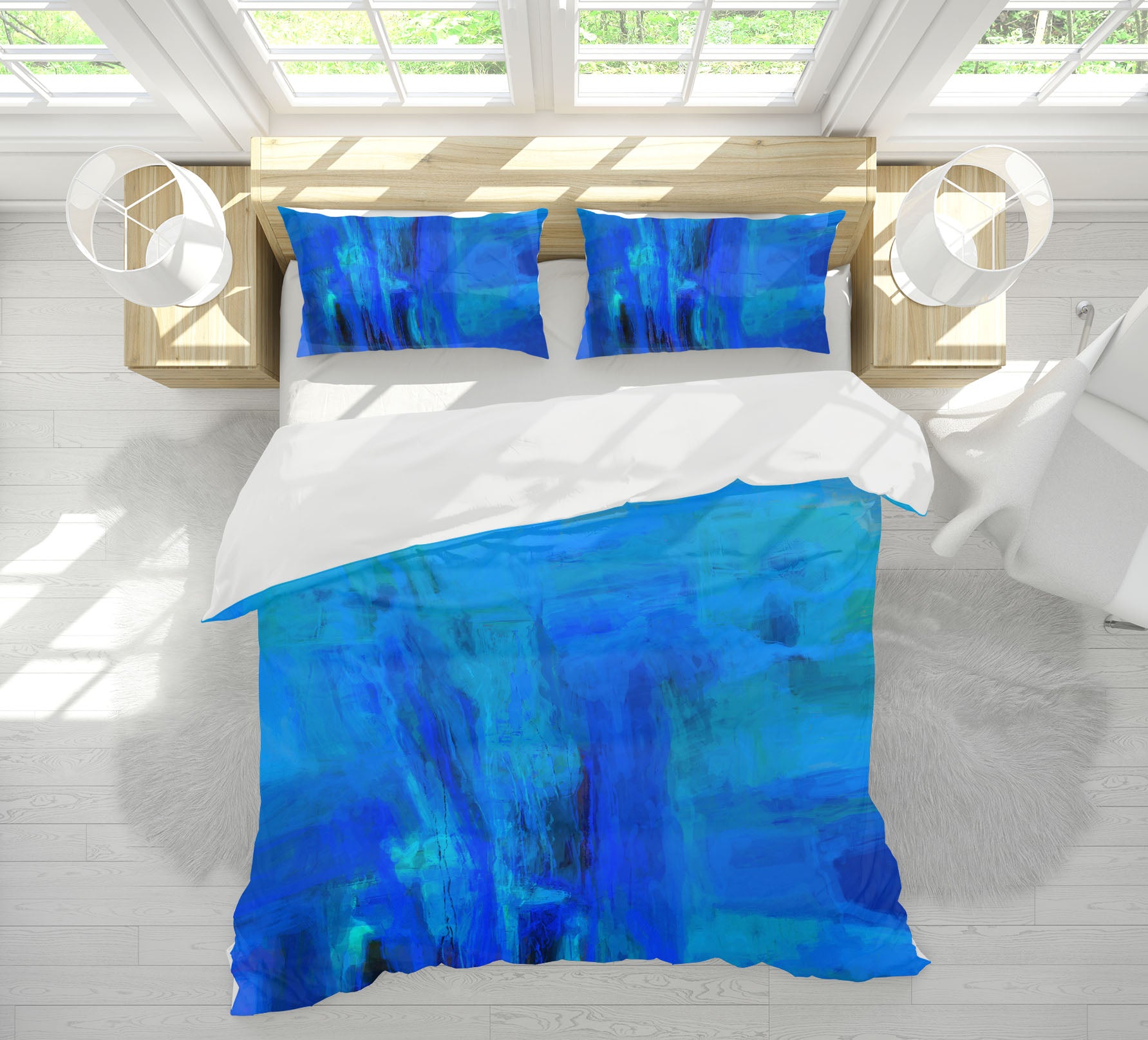 3D Blue Graffiti 2121 Michael Tienhaara Bedding Bed Pillowcases Quilt