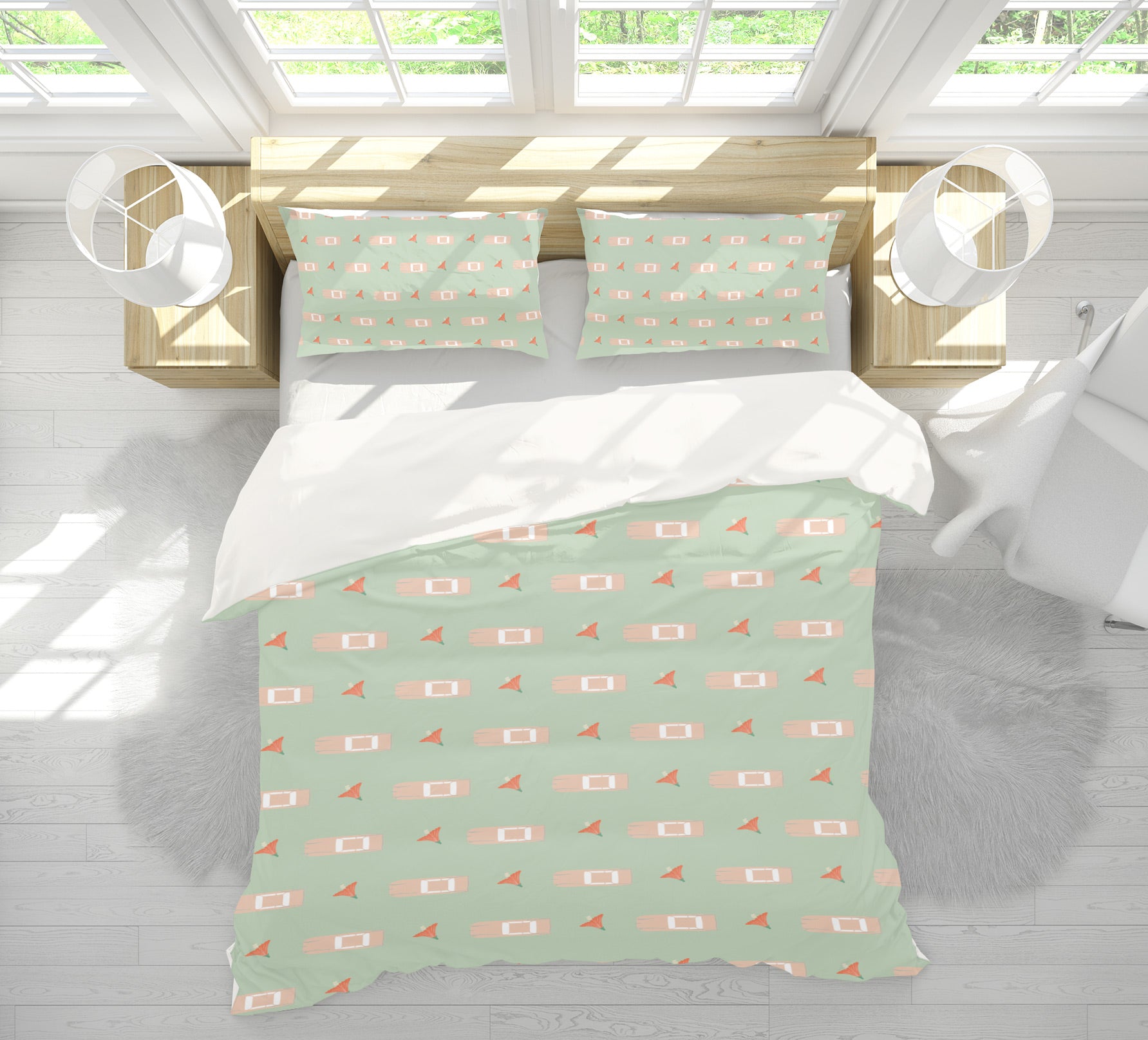 3D Flower Car Pattern 98148 Kasumi Loffler Bedding Bed Pillowcases Quilt
