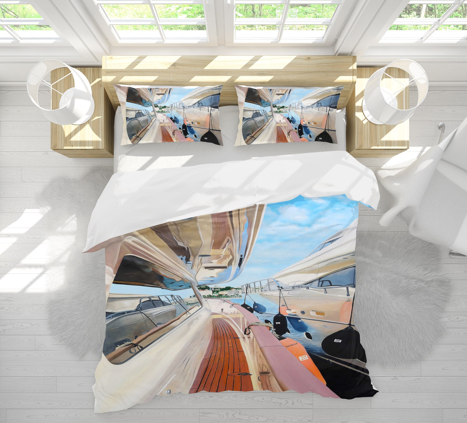 3D Ship Window 11039 Matthew Holden Bates Bedding Bed Pillowcases Quilt