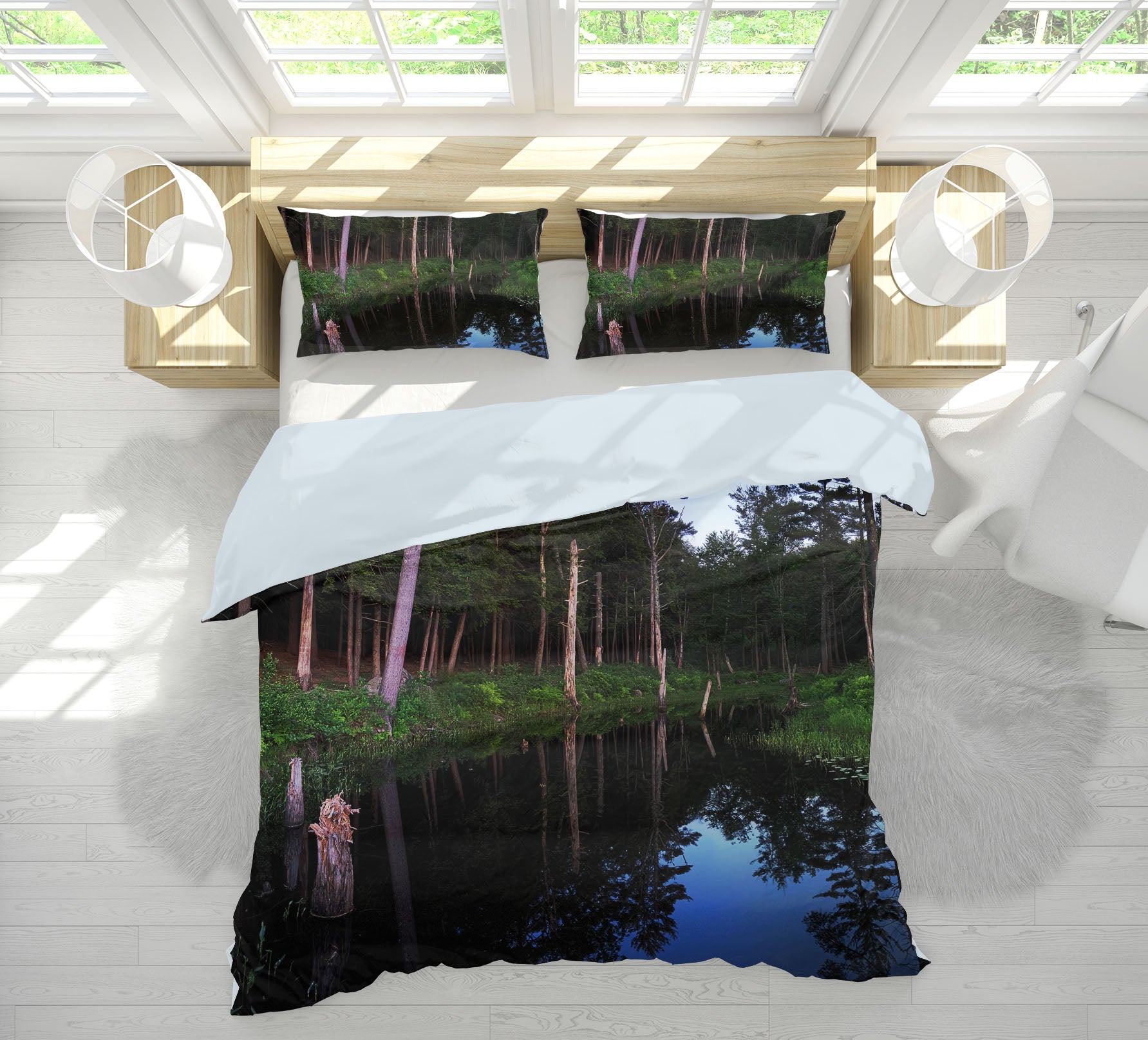 3D Blue Lagoon 1002 Jerry LoFaro bedding Bed Pillowcases Quilt