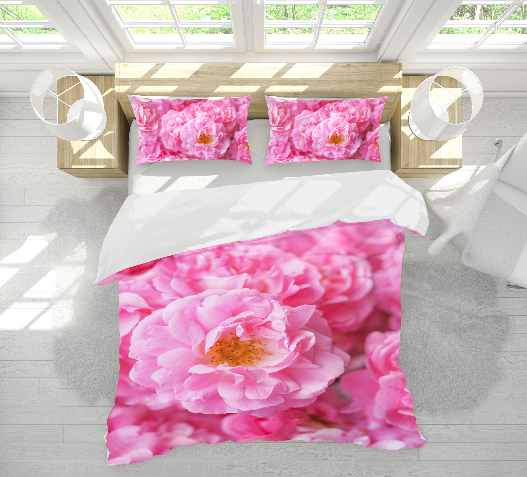 3D Pink Stamens 7150 Assaf Frank Bedding Bed Pillowcases Quilt Cover Duvet Cover