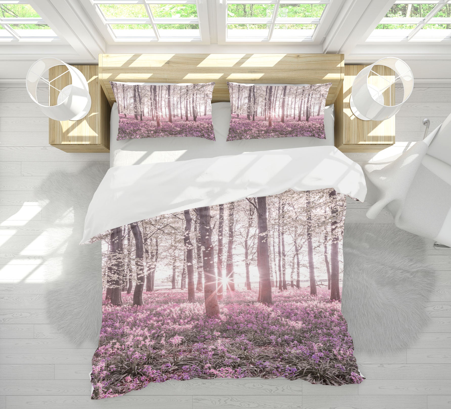 3D Flower Bush Forest 85137 Assaf Frank Bedding Bed Pillowcases Quilt
