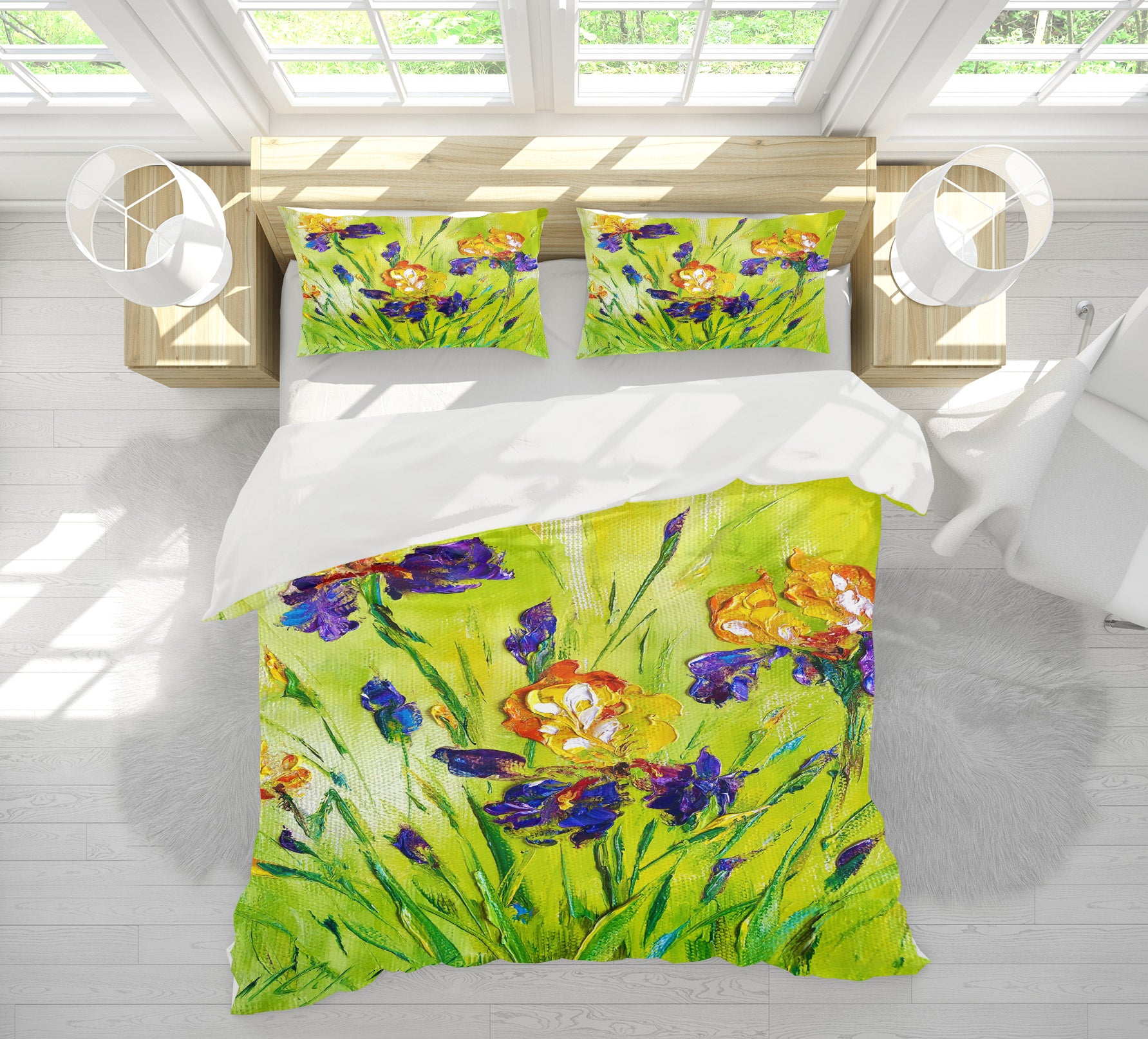3D Paint Flower 450 Skromova Marina Bedding Bed Pillowcases Quilt