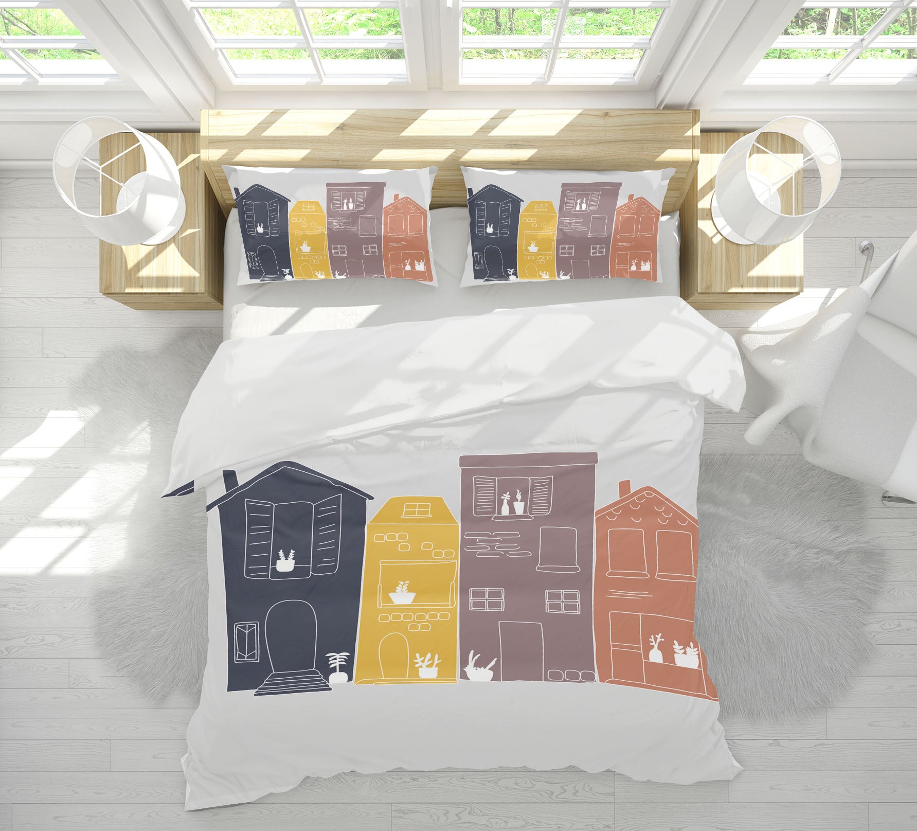3D Color House 2105 Jillian Helvey Bedding Bed Pillowcases Quilt