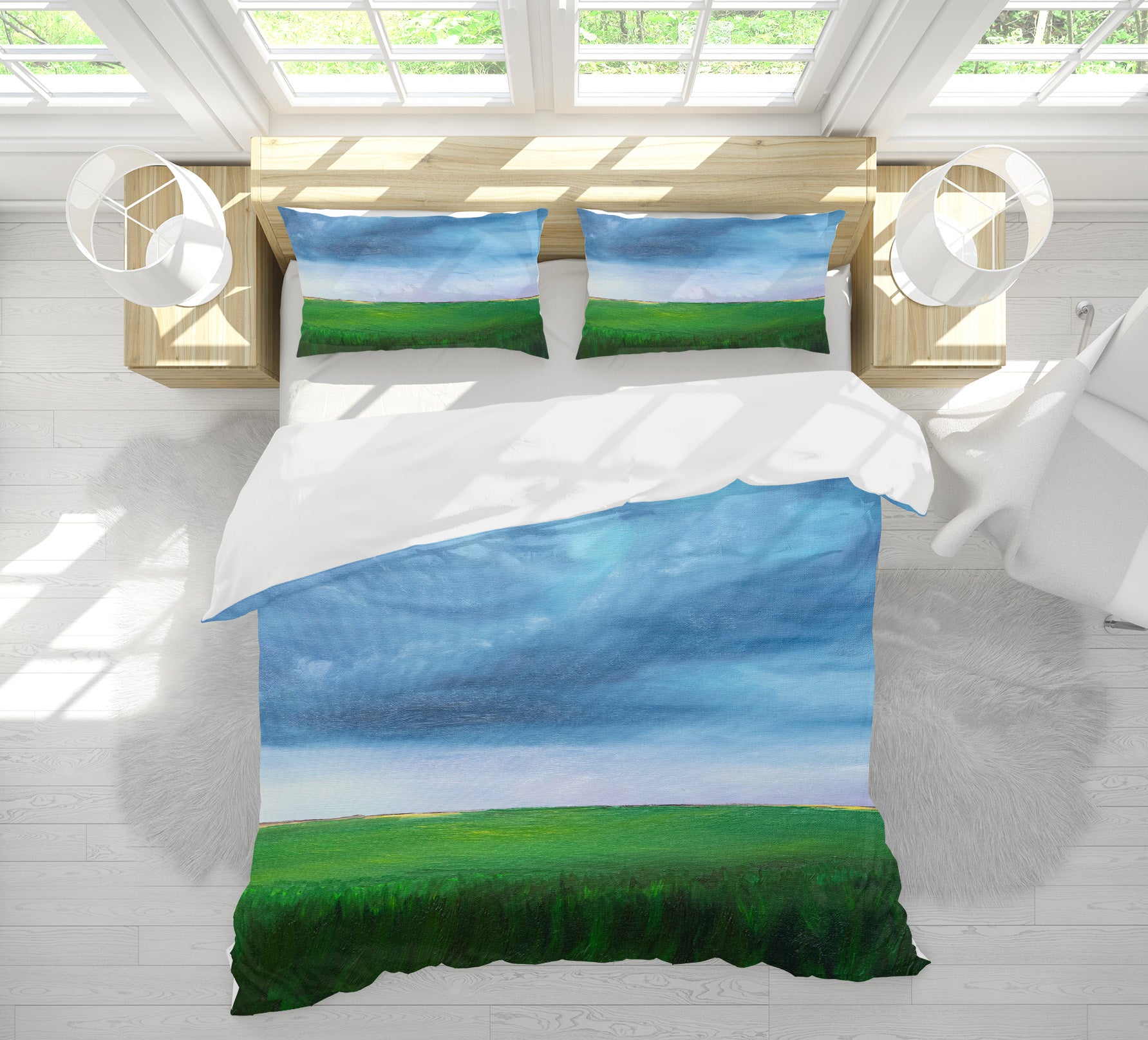 3D Lawn Sky 1775 Marina Zotova Bedding Bed Pillowcases Quilt