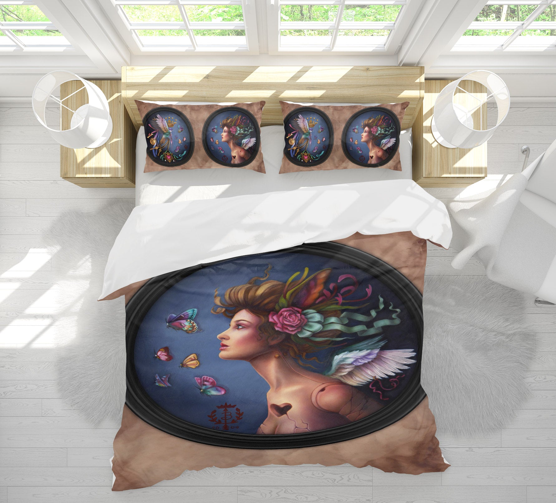 3D Butterfly Fairy 8857 Brigid Ashwood Bedding Bed Pillowcases Quilt Cover Duvet Cover