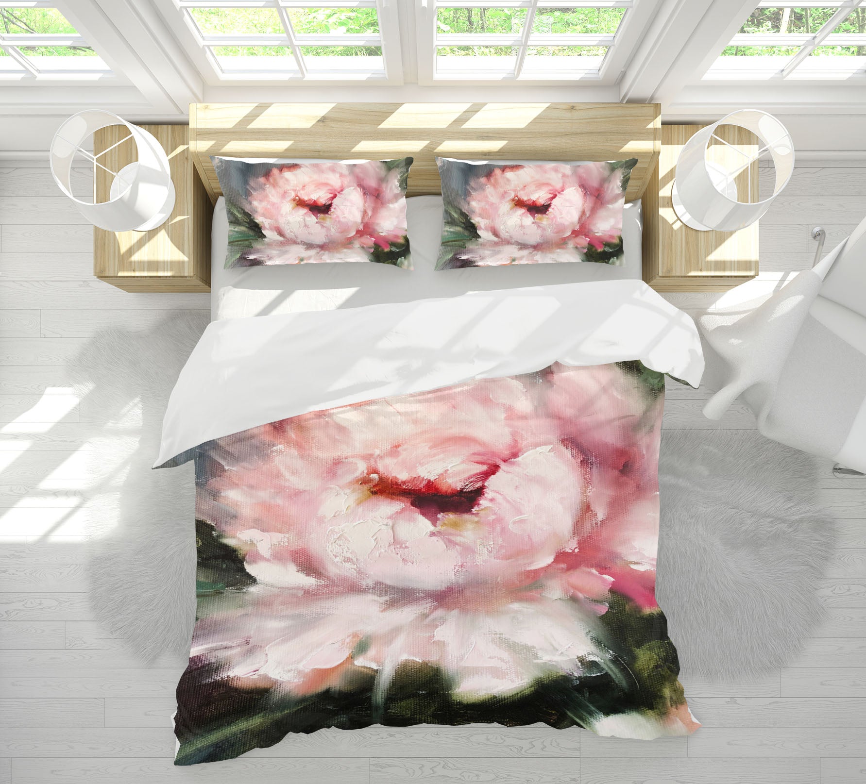 3D Pink Flower 598 Skromova Marina Bedding Bed Pillowcases Quilt