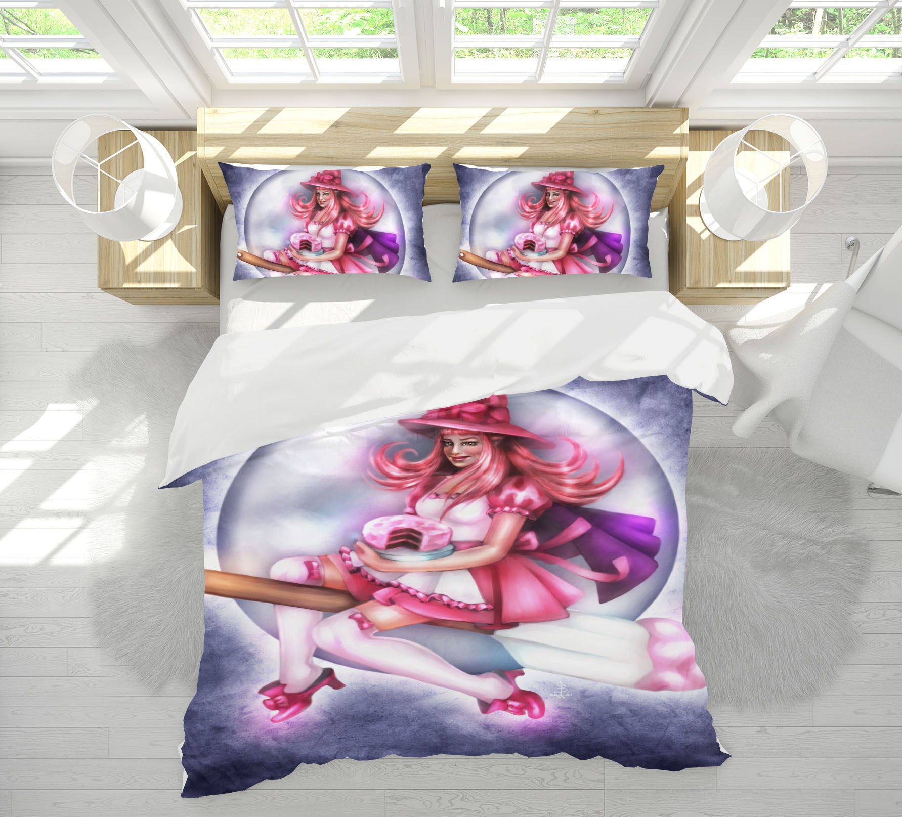 3D Magic Woman 8825 Brigid Ashwood Bedding Bed Pillowcases Quilt Cover Duvet Cover