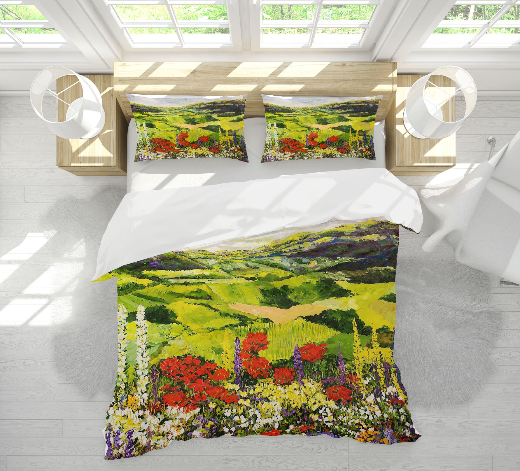 3D Meadow Valley 1046 Allan P. Friedlander Bedding Bed Pillowcases Quilt