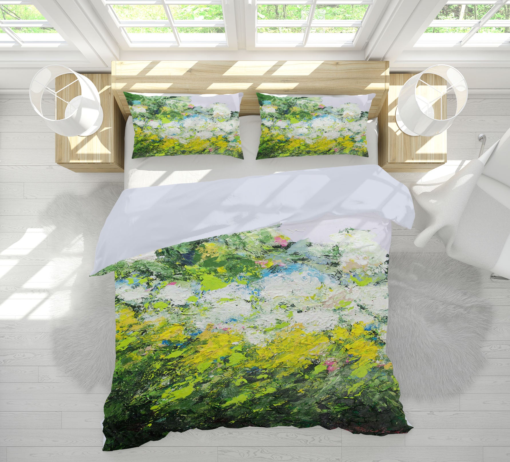 3D White Dandelion 1152 Allan P. Friedlander Bedding Bed Pillowcases Quilt