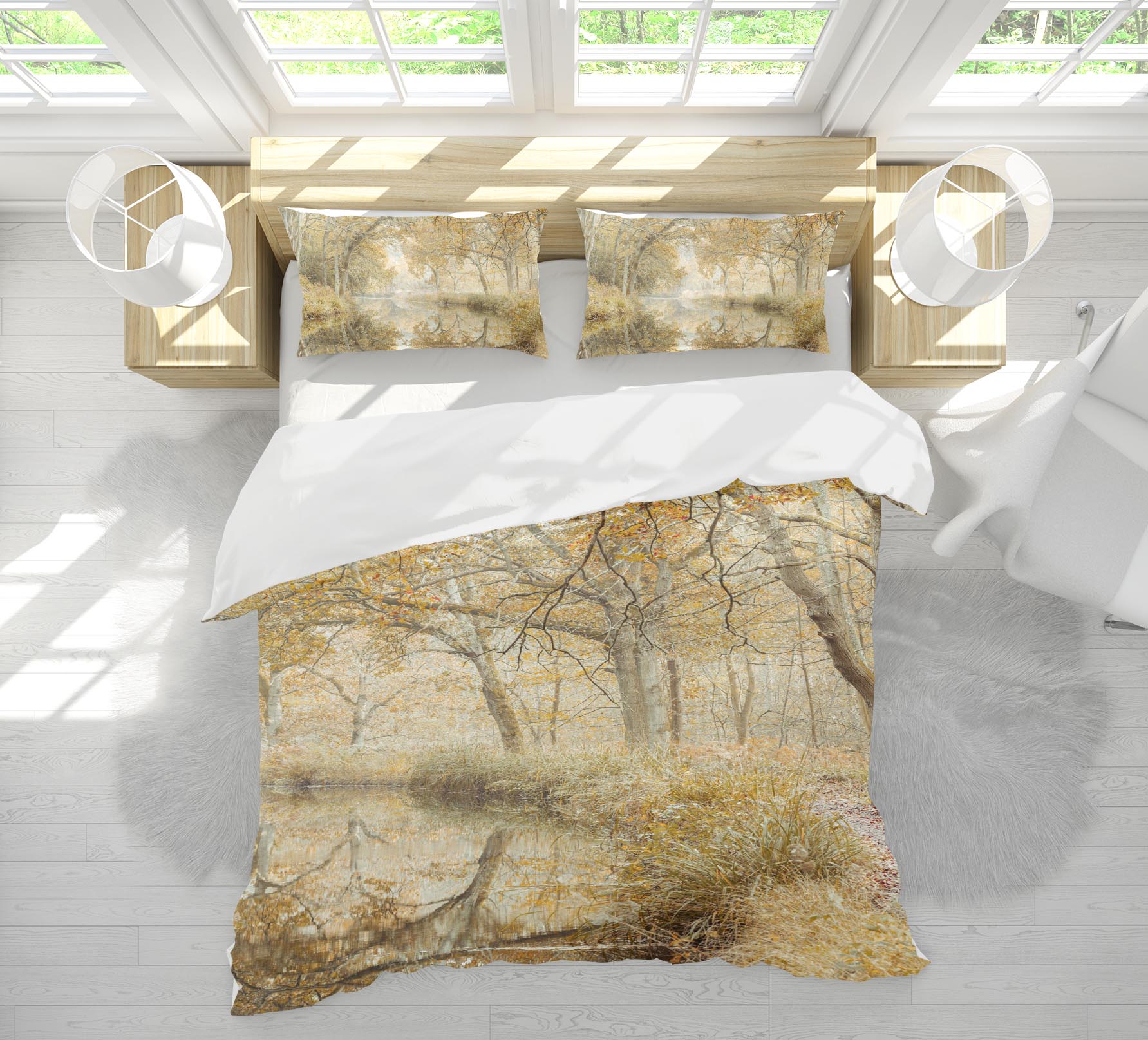 3D Branched Brook 7228 Assaf Frank Bedding Bed Pillowcases Quilt Cover Duvet Cover
