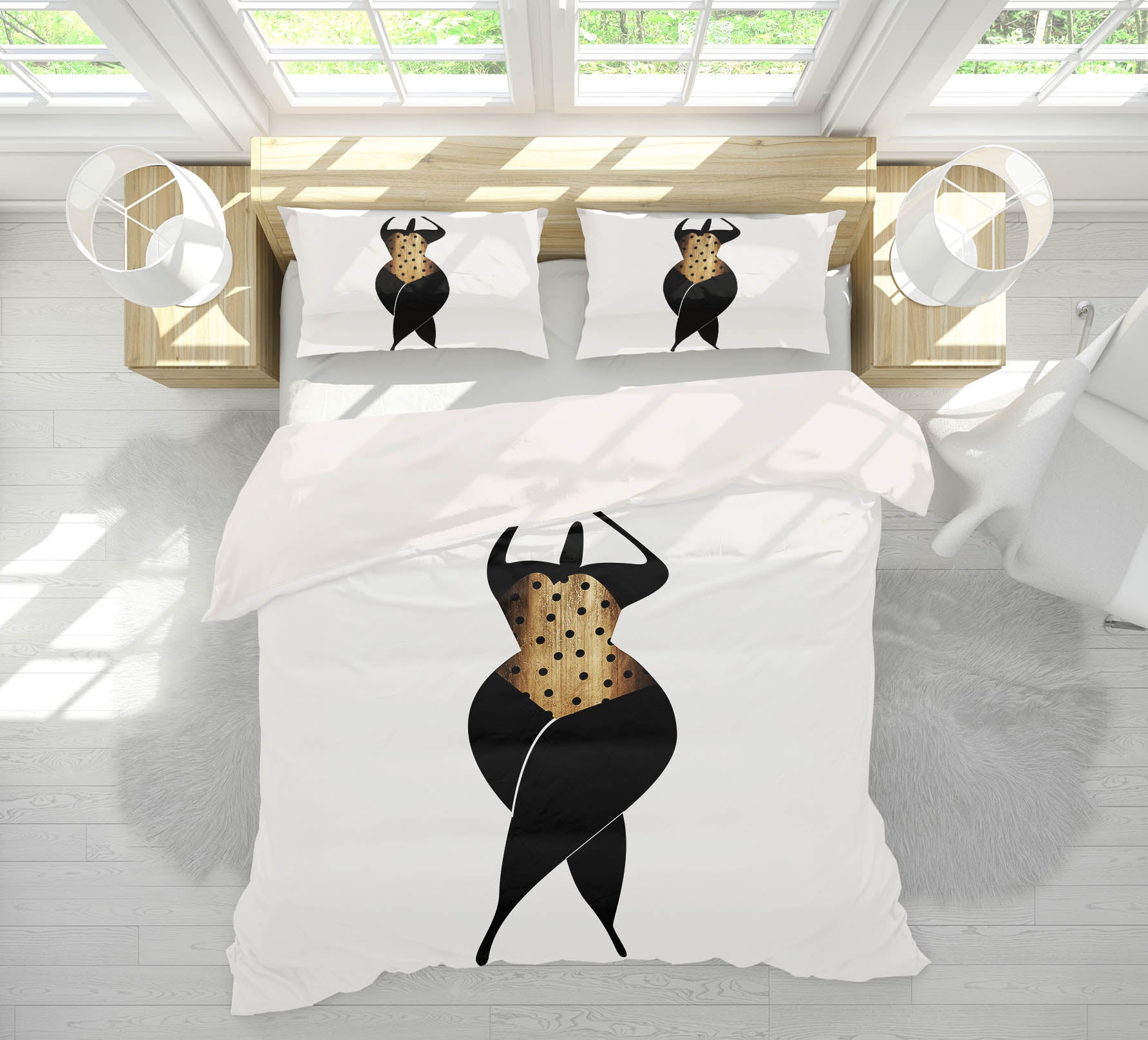 3D Black Dance Pattern 130 Boris Draschoff Bedding Bed Pillowcases Quilt