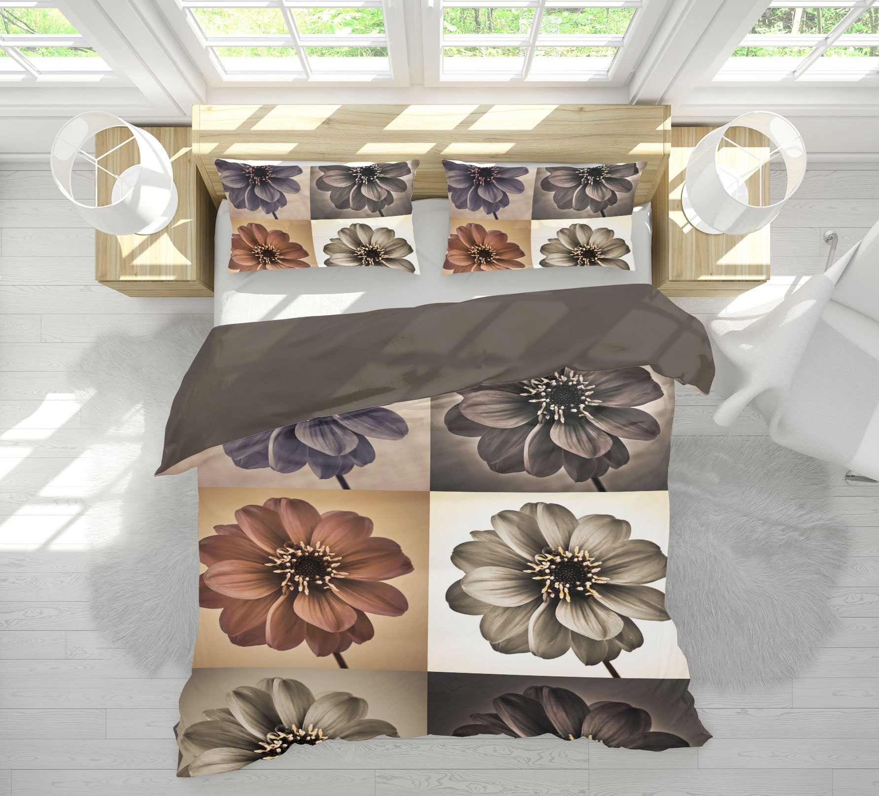 3D Vintage Chrysanthemum 1011 Assaf Frank Bedding Bed Pillowcases Quilt