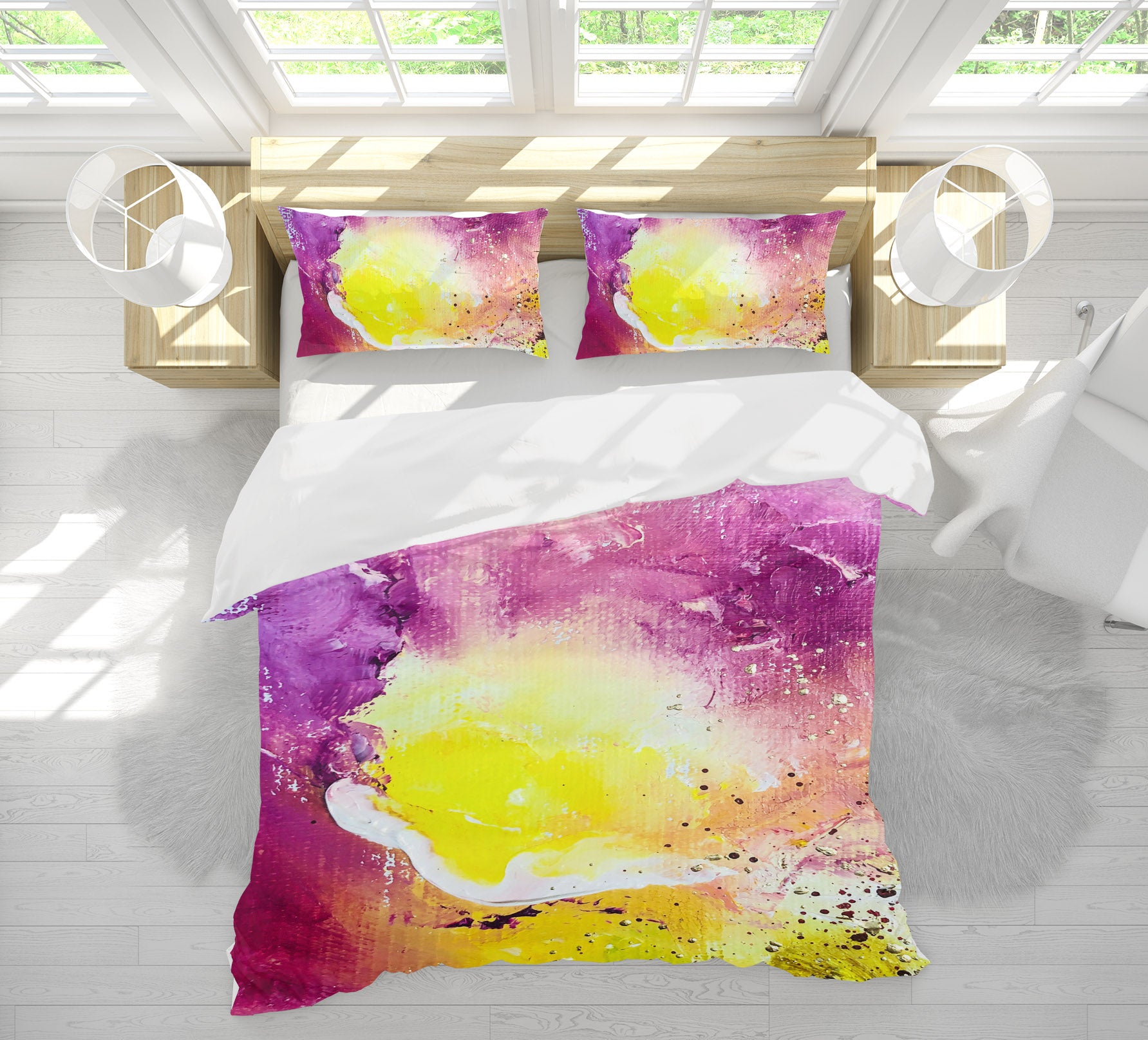 3D Purple Pigment 631 Skromova Marina Bedding Bed Pillowcases Quilt