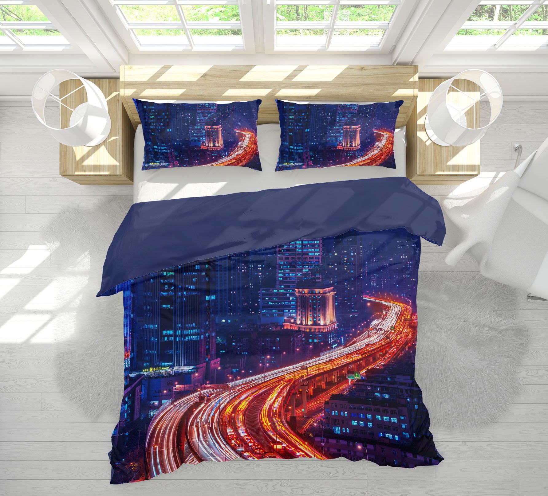 3D Traffic Jam 2121 Marco Carmassi Bedding Bed Pillowcases Quilt