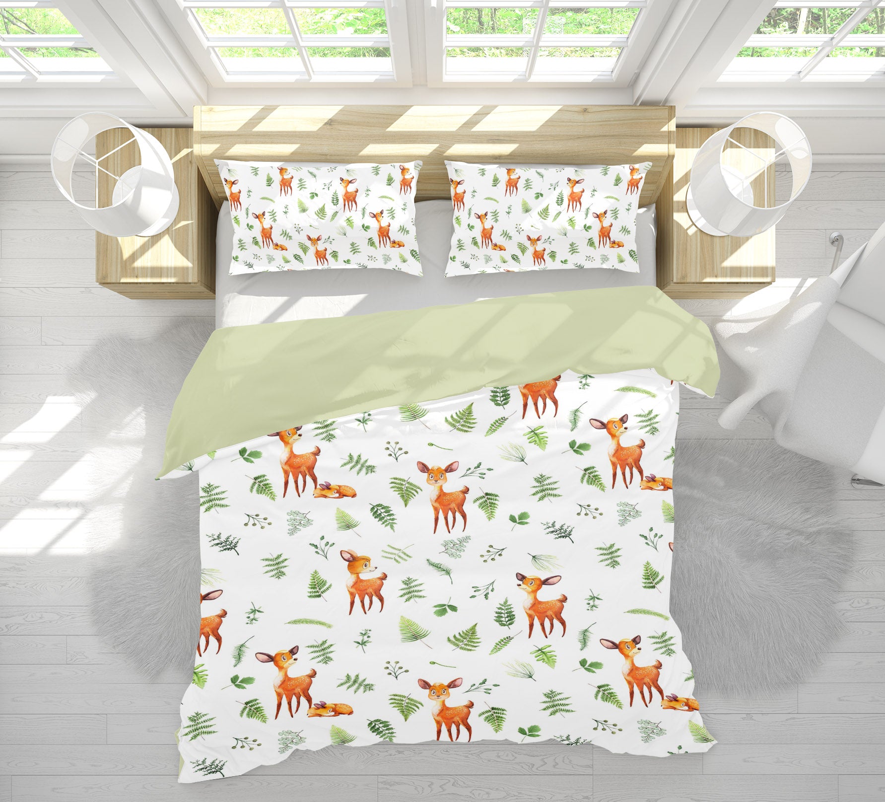 3D Sika Deer 219 Uta Naumann Bedding Bed Pillowcases Quilt