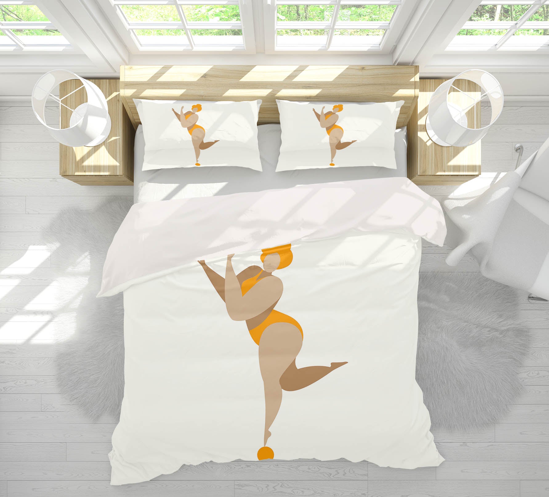 3D Woman Gymnastics 135 Boris Draschoff Bedding Bed Pillowcases Quilt