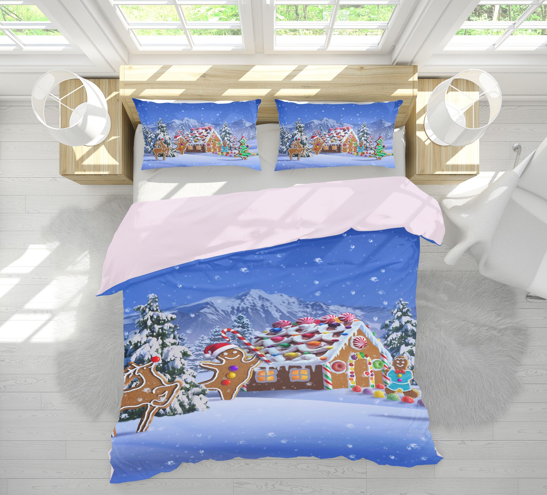 3D Gingerbread Fantasy 2122 Jerry LoFaro bedding Bed Pillowcases Quilt