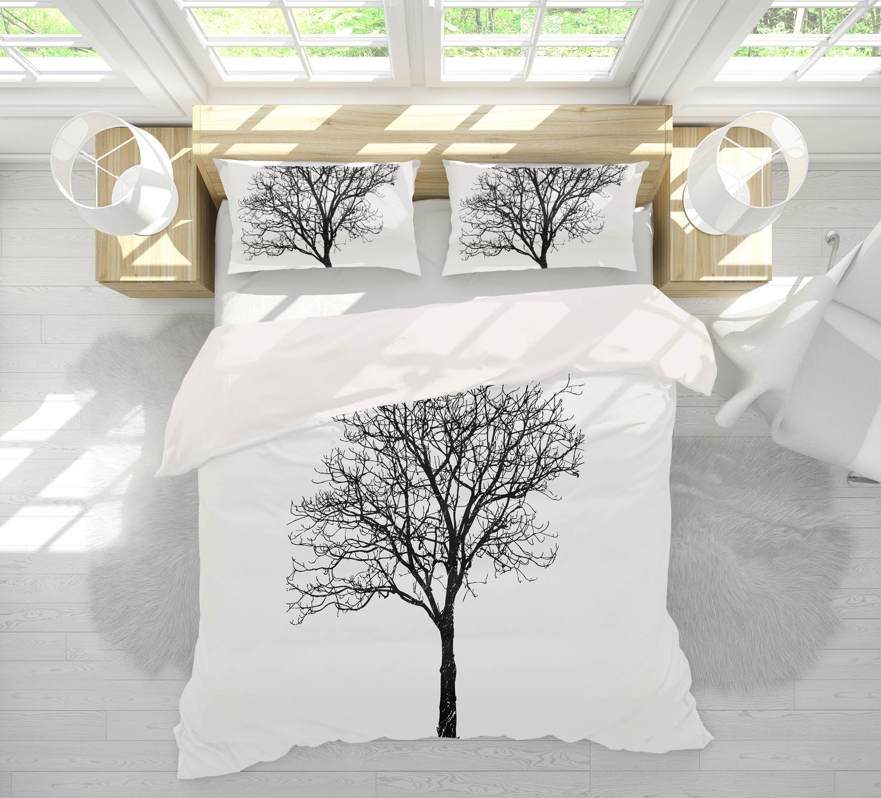3D Black Birch 113 Boris Draschoff Bedding Bed Pillowcases Quilt