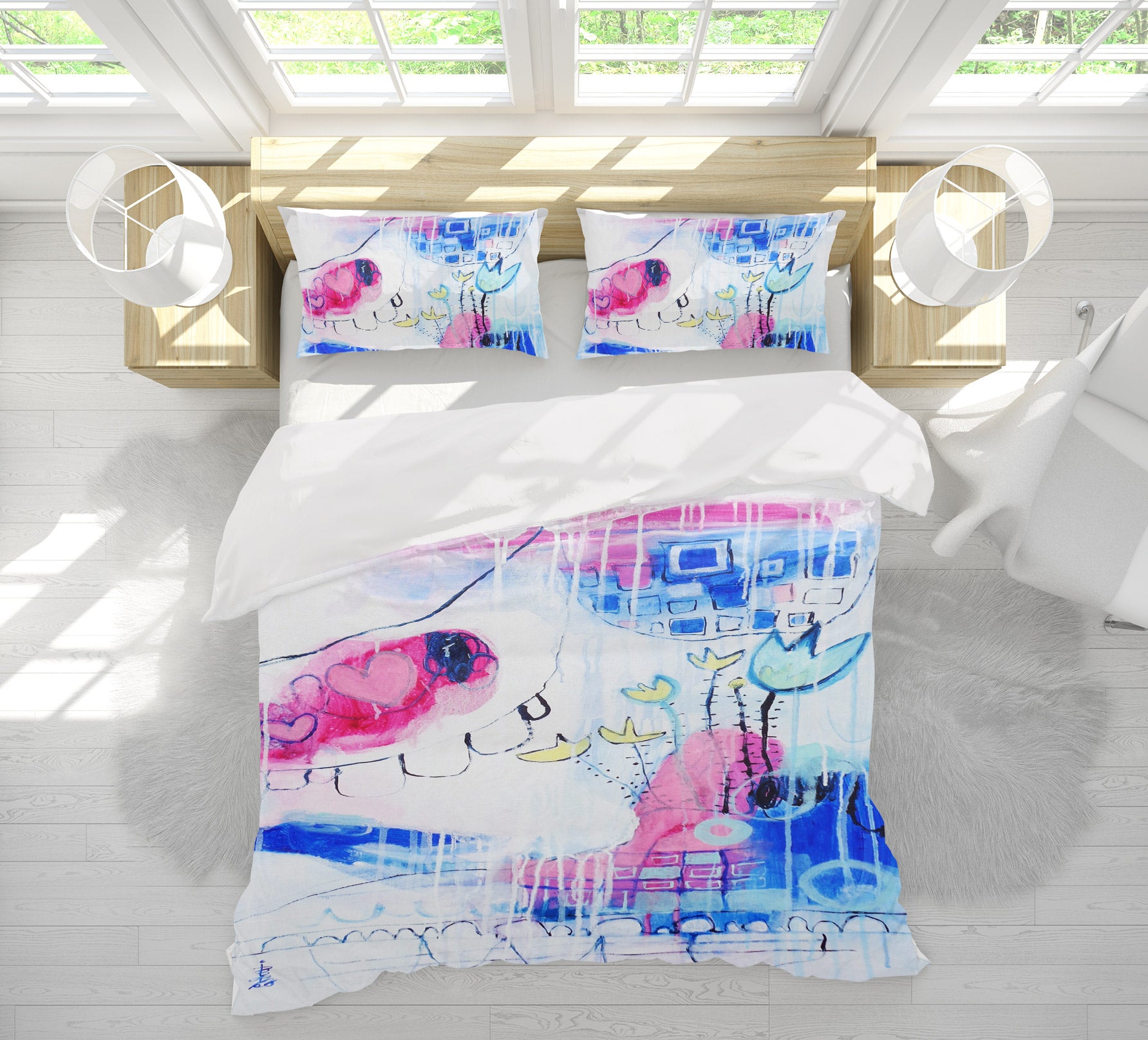 3D Wildflower Love 1177 Misako Chida Bedding Bed Pillowcases Quilt Cover Duvet Cover
