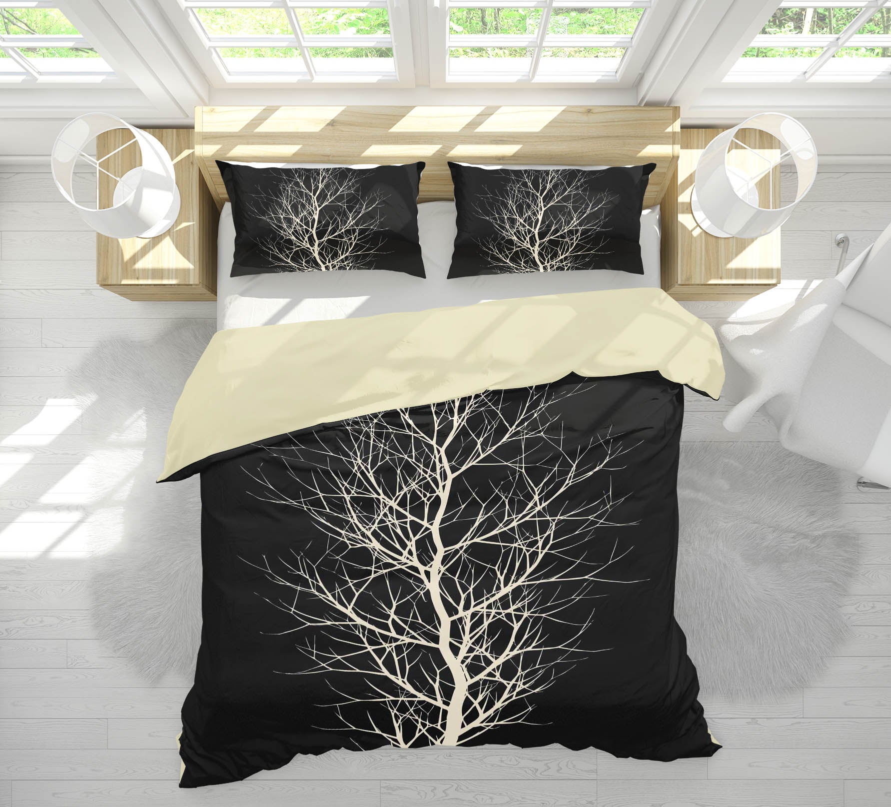 3D The White Tree 2122 Boris Draschoff Bedding Bed Pillowcases Quilt