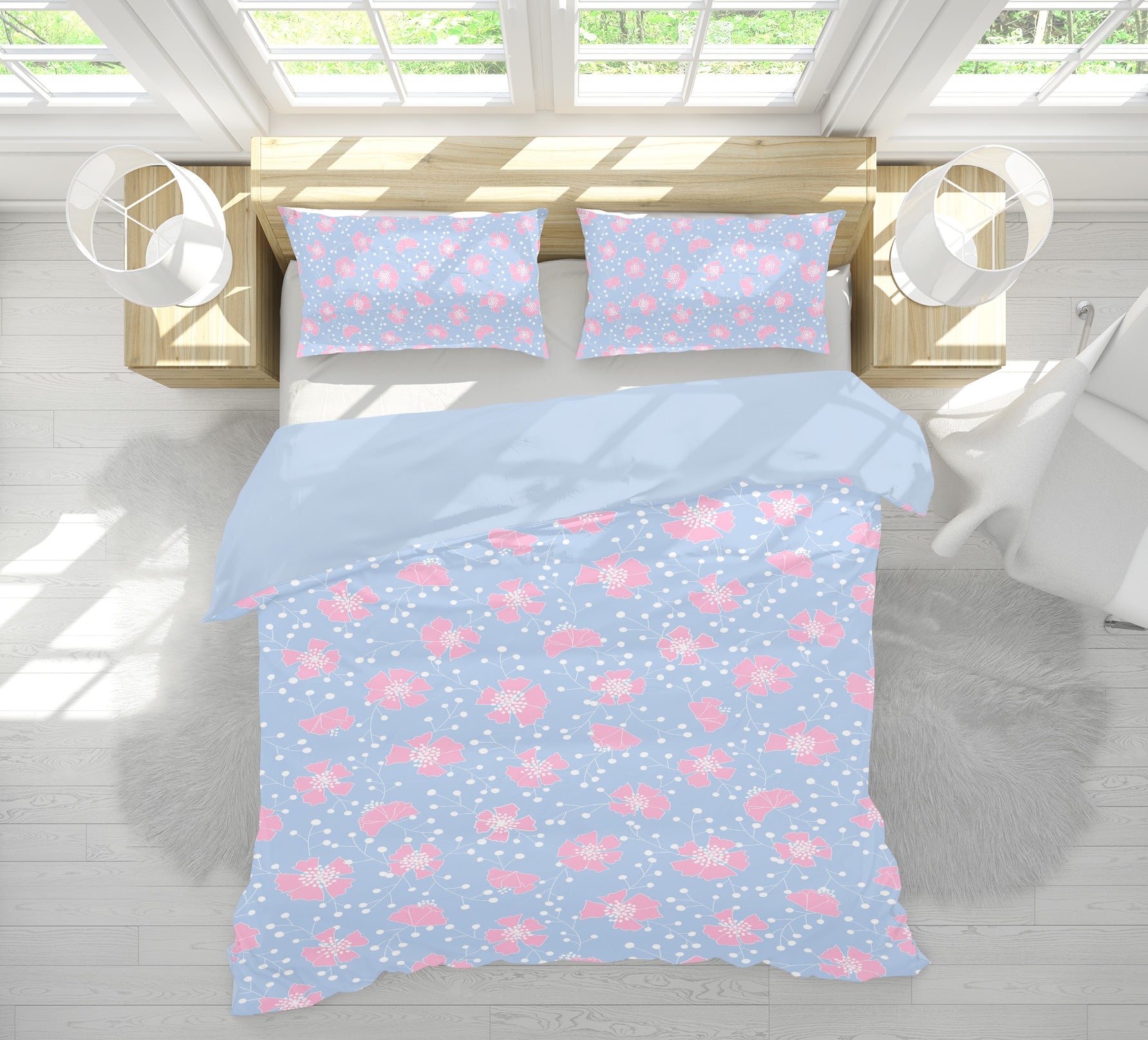 3D Pink Flower Pattern 109128 Kashmira Jayaprakash Bedding Bed Pillowcases Quilt