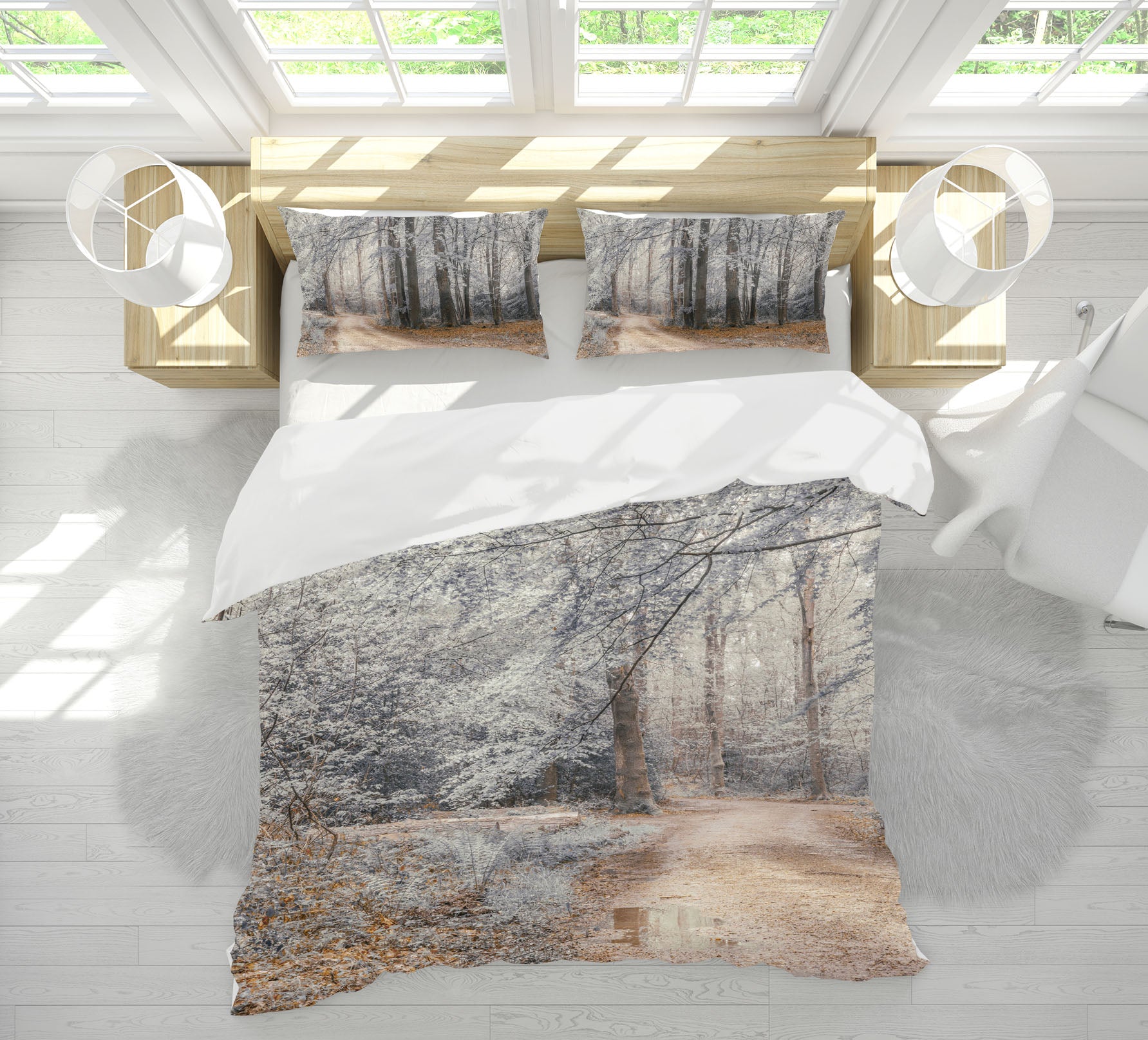3D Forest Path 7193 Assaf Frank Bedding Bed Pillowcases Quilt Cover Duvet Cover