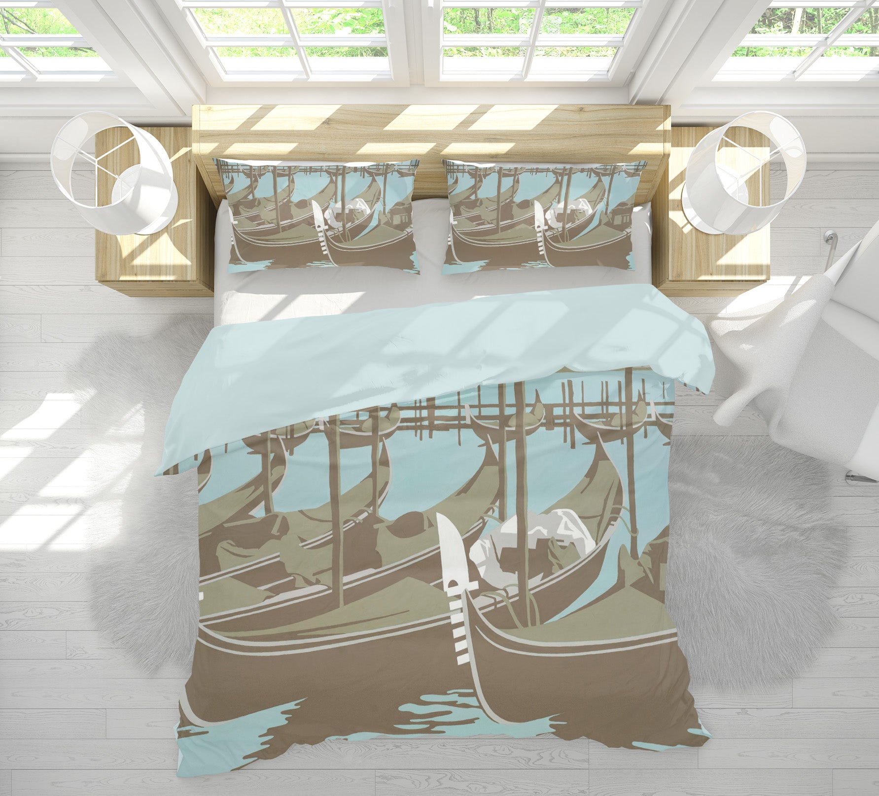 3D Venice 2076 Steve Read Bedding Bed Pillowcases Quilt