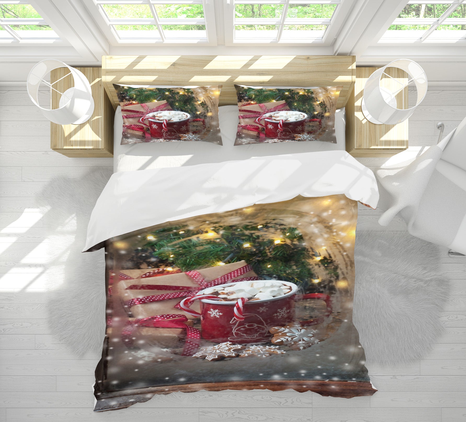 3D Cup 53047 Christmas Quilt Duvet Cover Xmas Bed Pillowcases