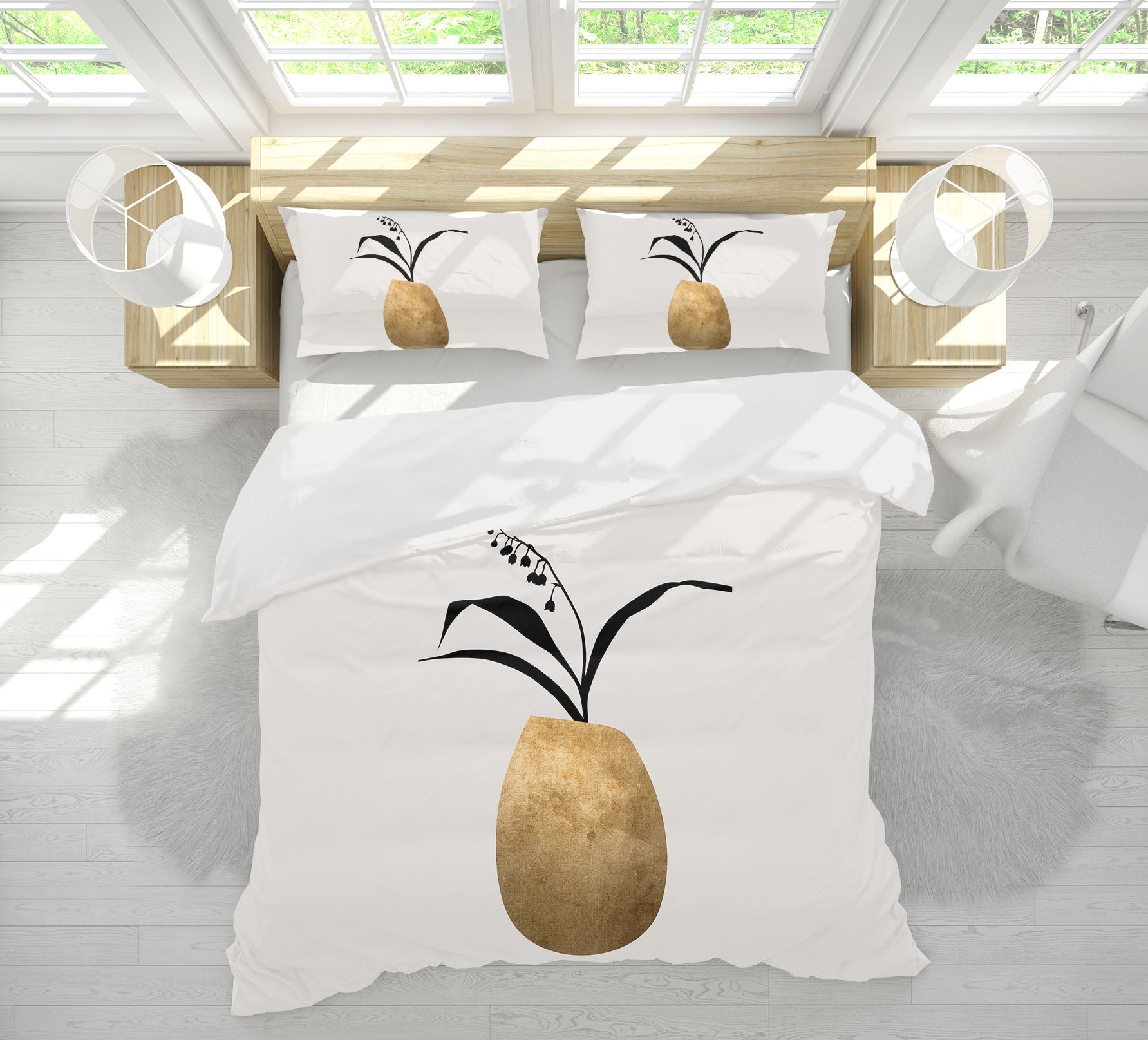 3D Long Leaves 236 Boris Draschoff Bedding Bed Pillowcases Quilt