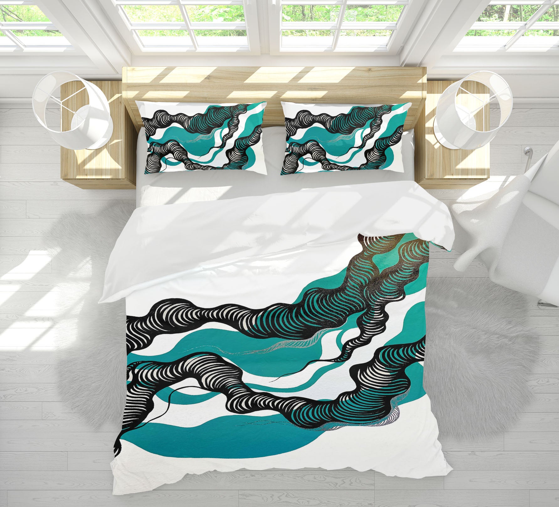 3D Blue Texture 3044 Jacqueline Reynoso Bedding Bed Pillowcases Quilt Cover Duvet Cover