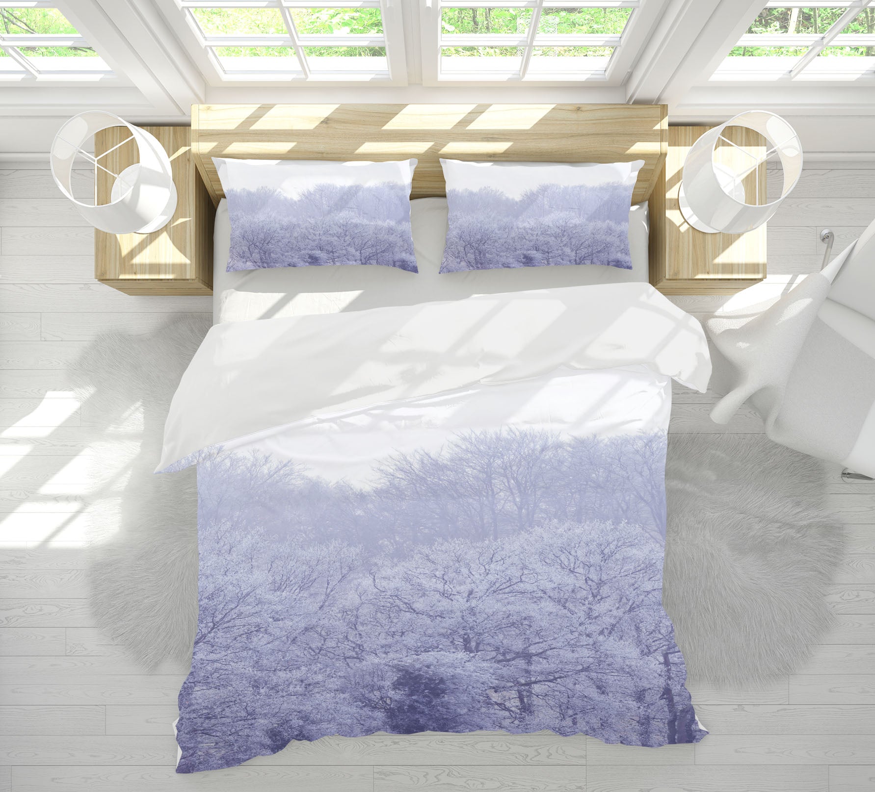 3D Fog Tree 7166 Assaf Frank Bedding Bed Pillowcases Quilt Cover Duvet Cover