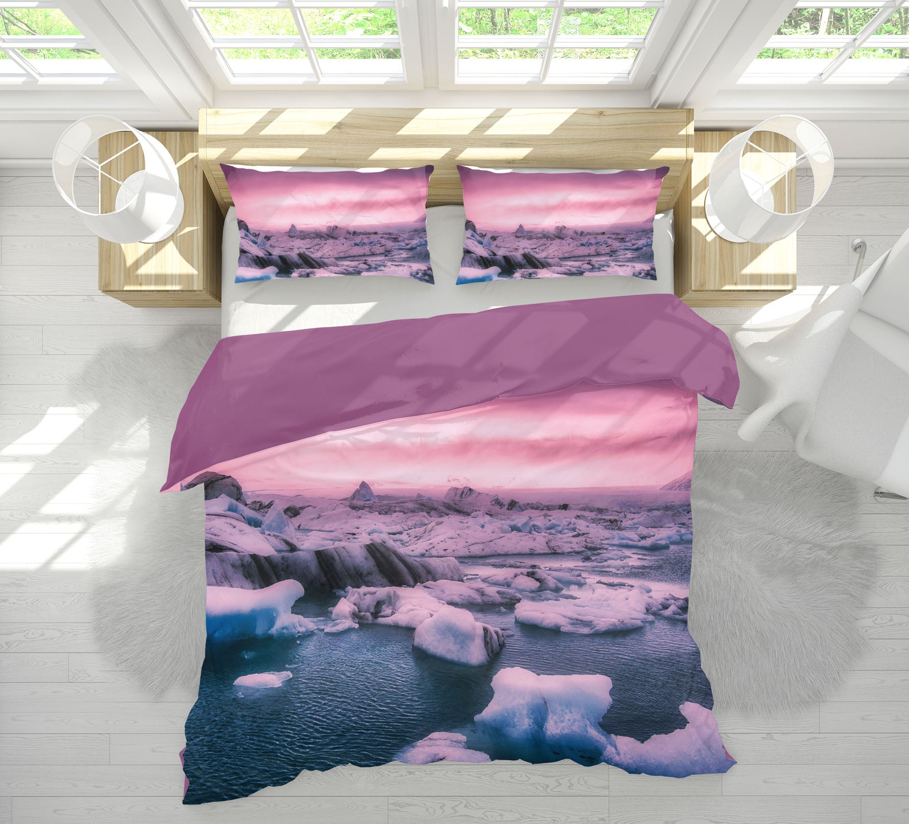 3D Pink Sunset 2156 Marco Carmassi Bedding Bed Pillowcases Quilt