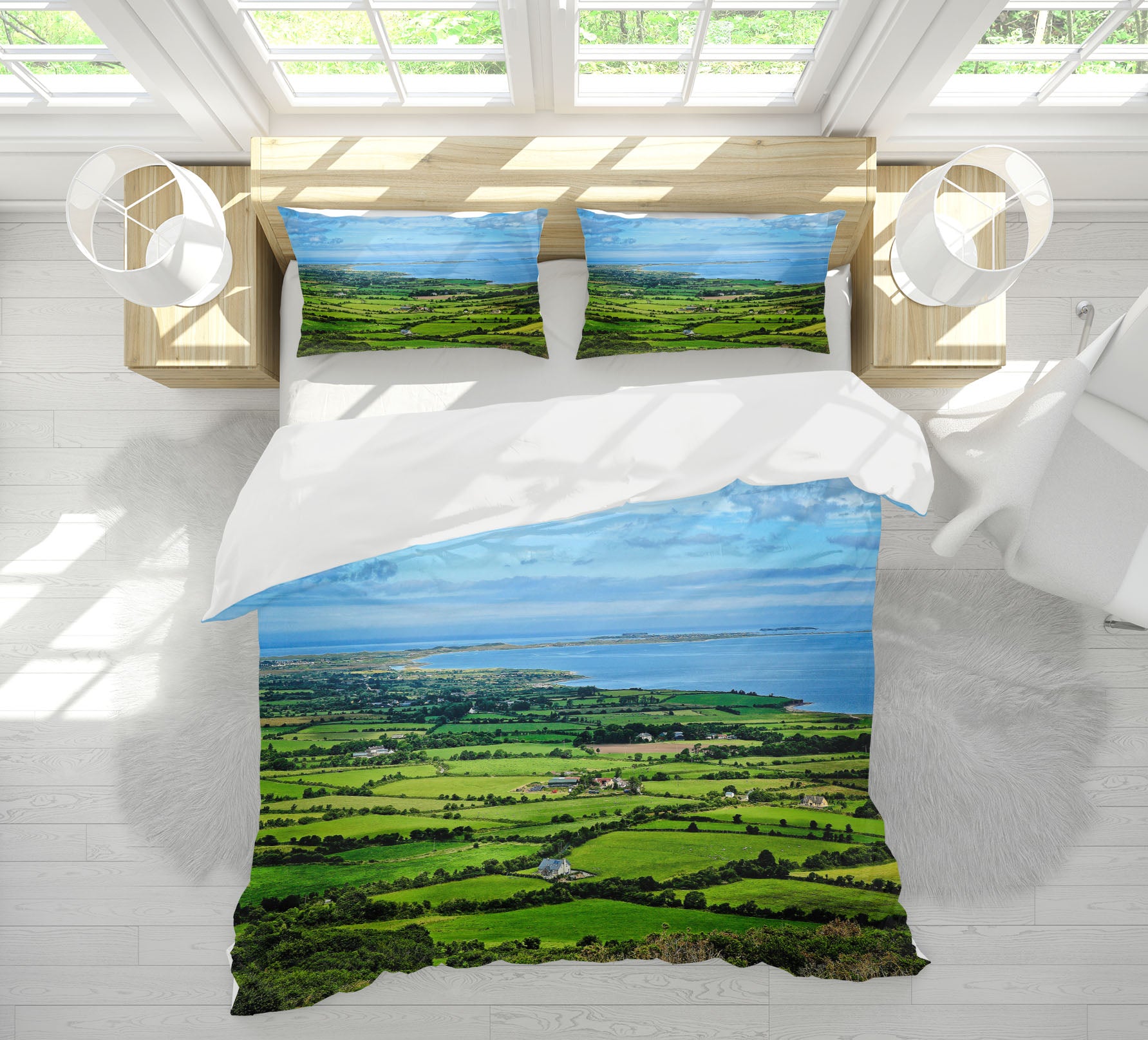 3D Green Field 8675 Kathy Barefield Bedding Bed Pillowcases Quilt