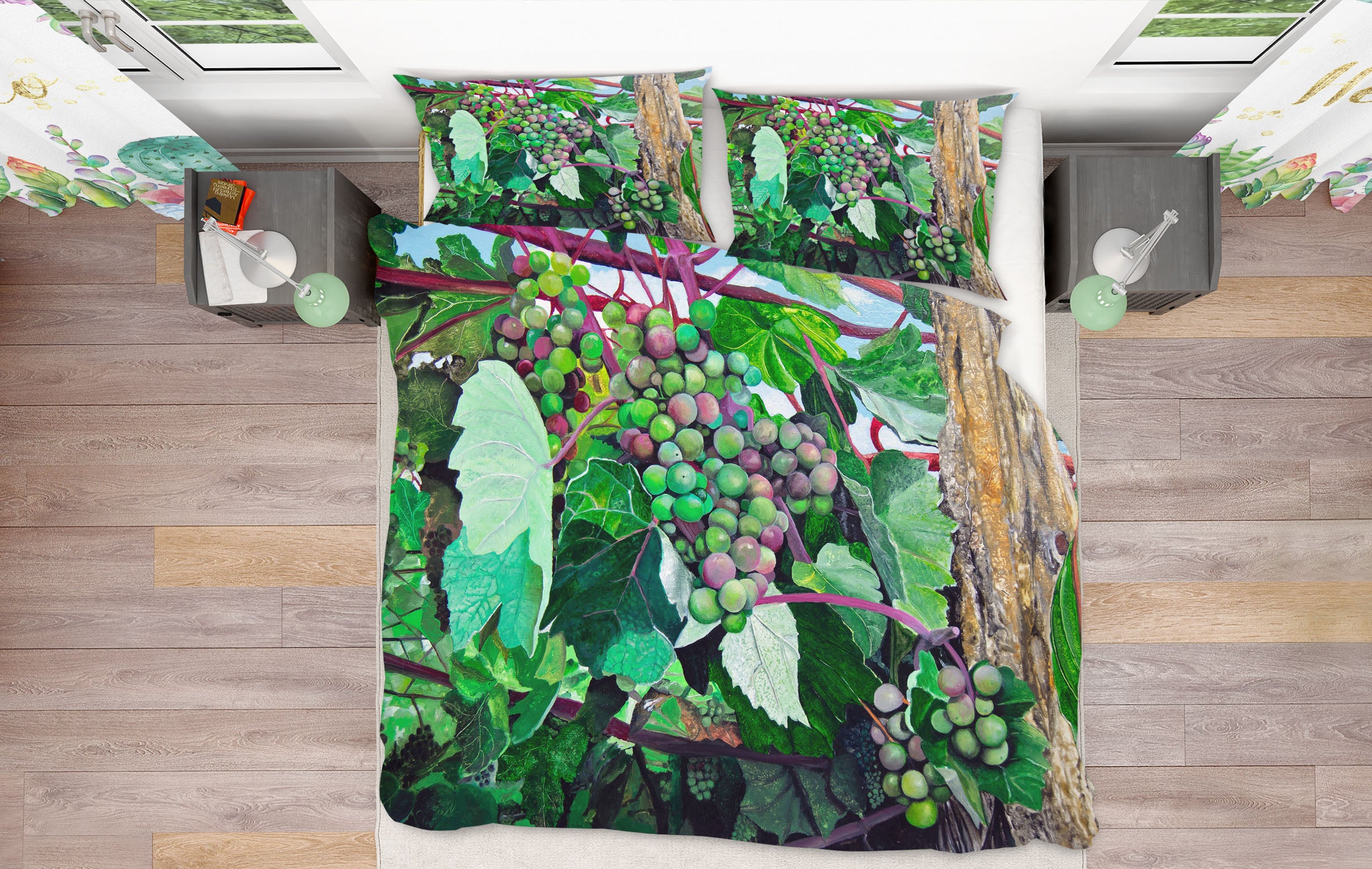 3D Grape 11045 Matthew Holden Bates Bedding Bed Pillowcases Quilt