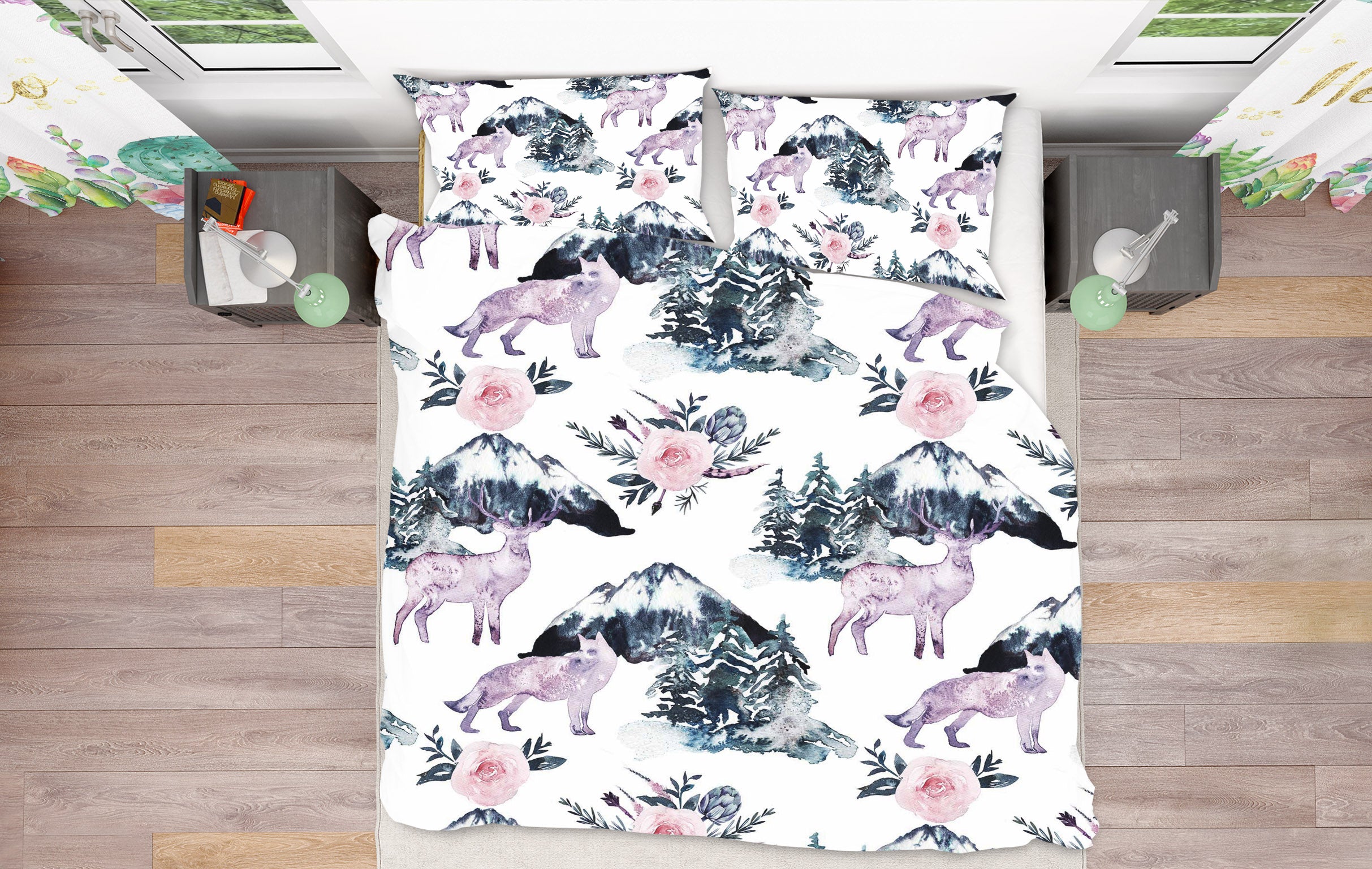 3D Fawn Mountain 069 Uta Naumann Bedding Bed Pillowcases Quilt