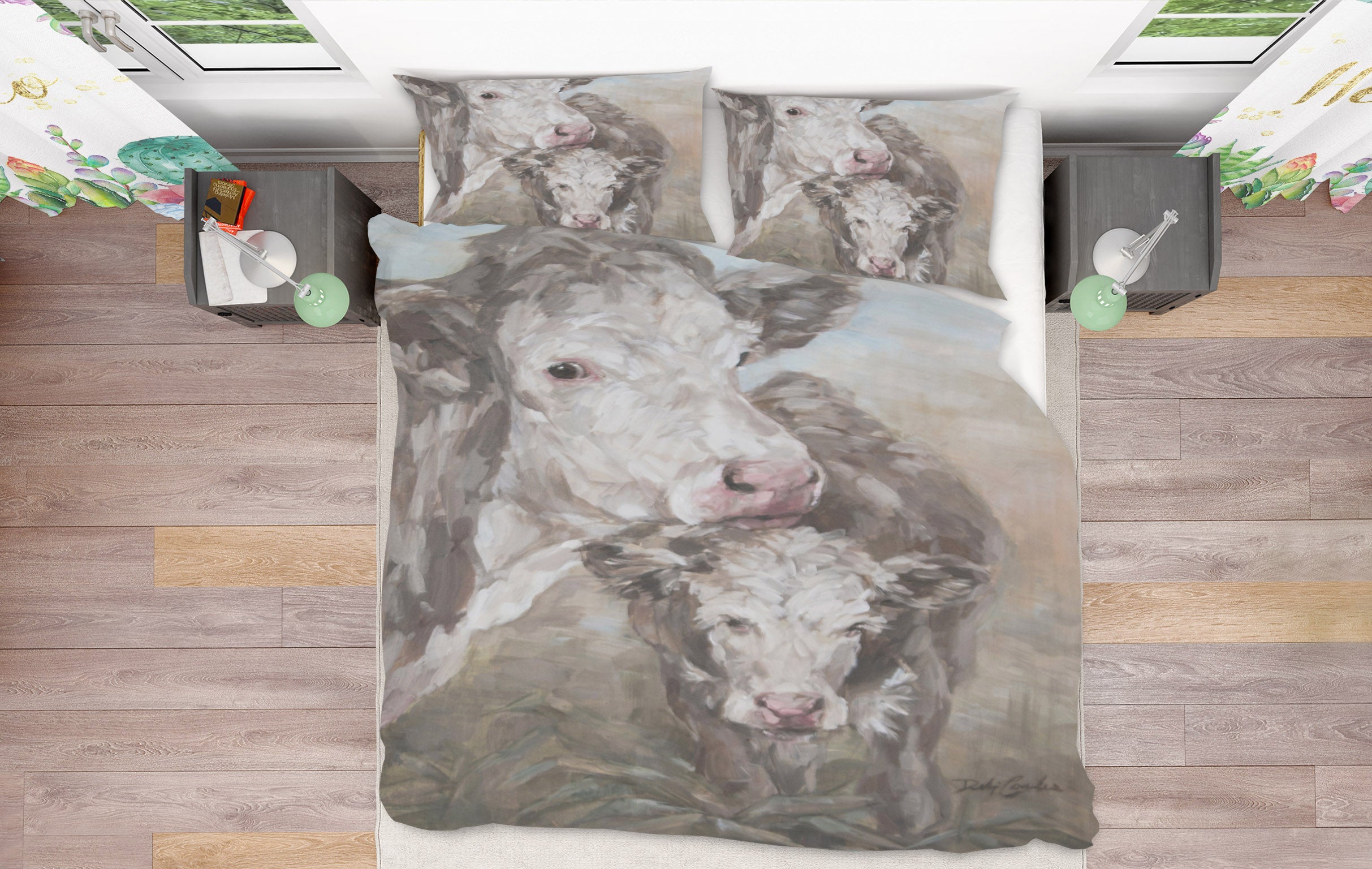 3D Cattle 2030 Debi Coules Bedding Bed Pillowcases Quilt