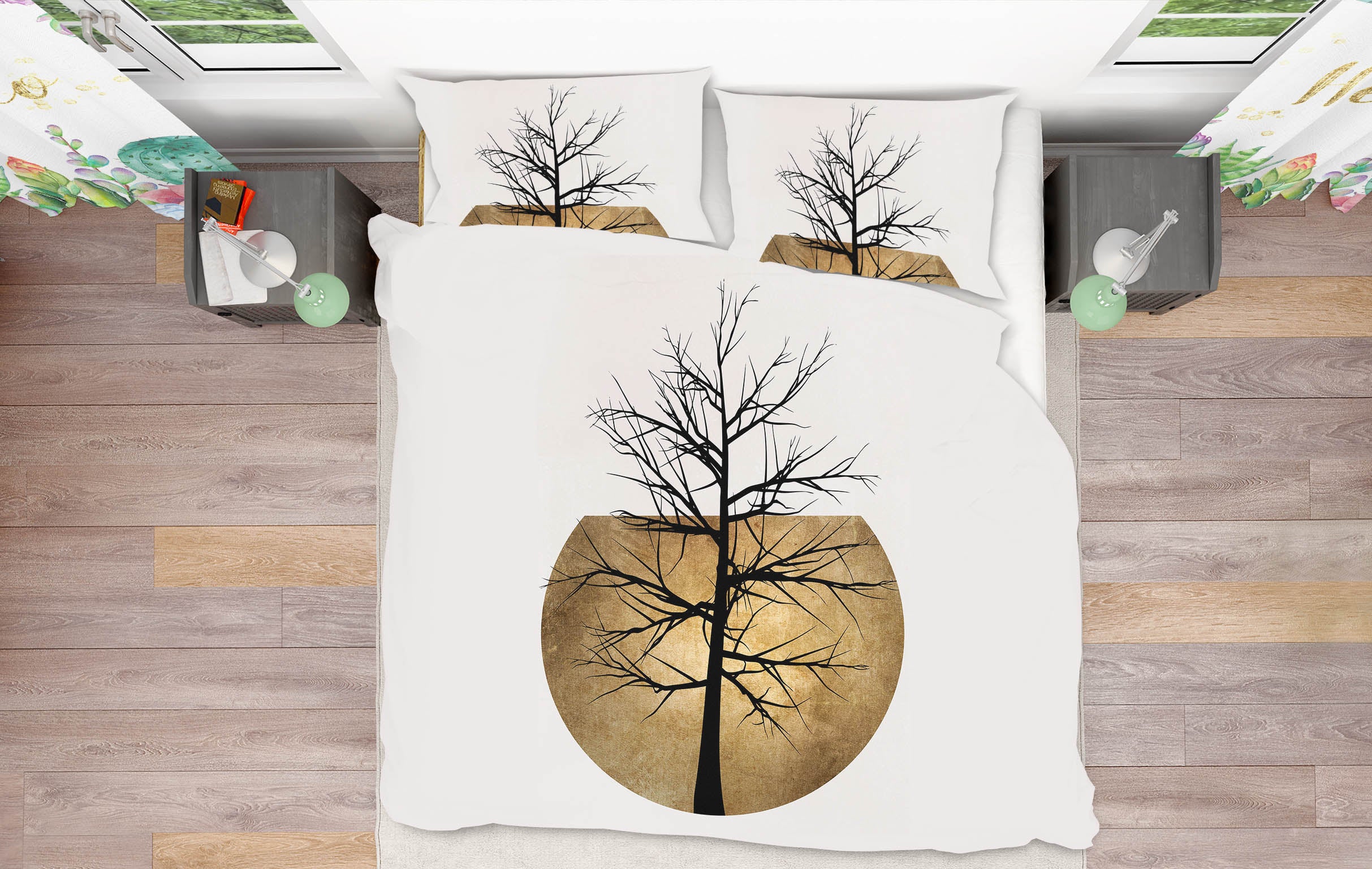 3D Black Tree 155 Boris Draschoff Bedding Bed Pillowcases Quilt