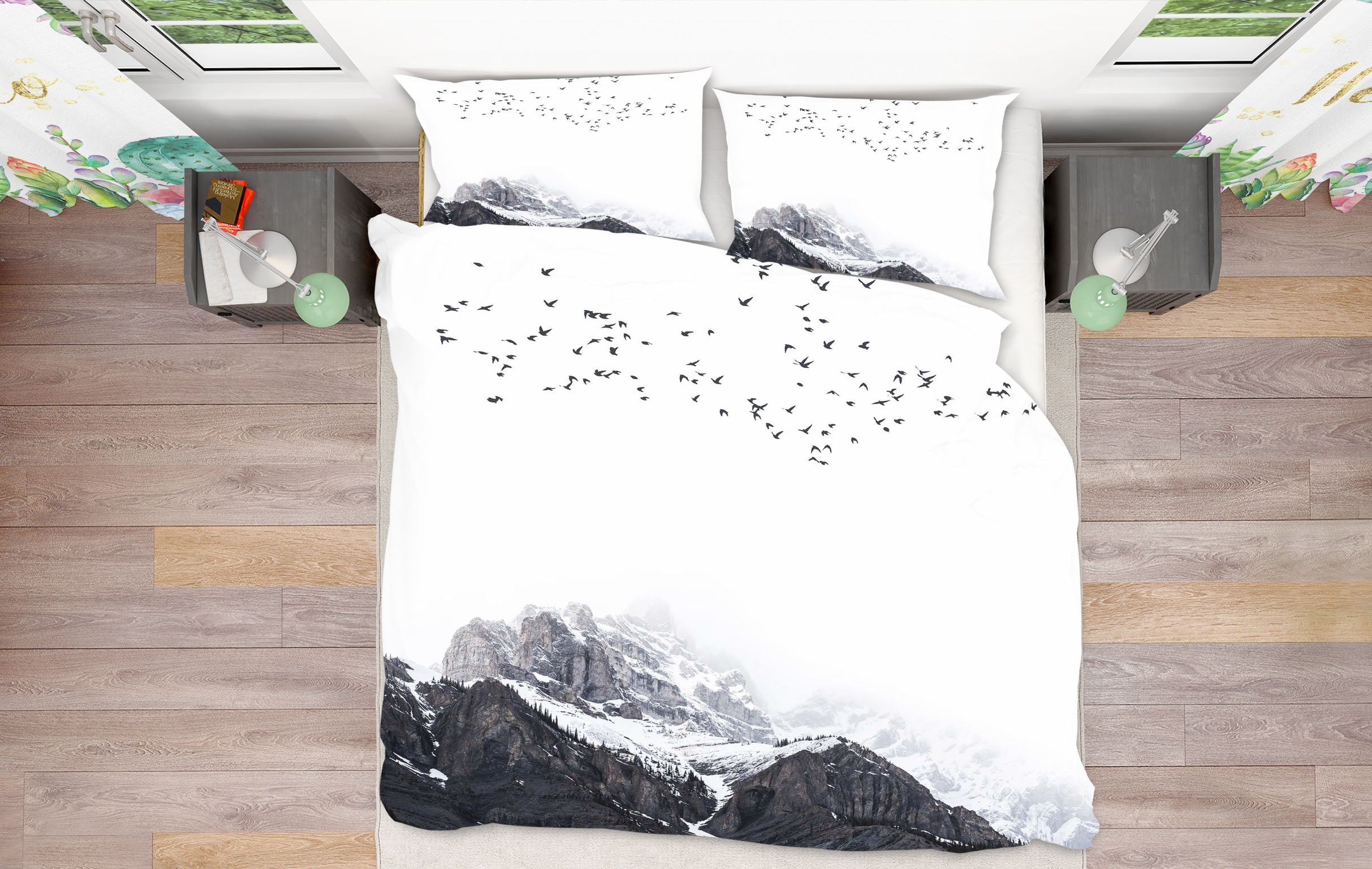 3D The Mountain 2120 Boris Draschoff Bedding Bed Pillowcases Quilt