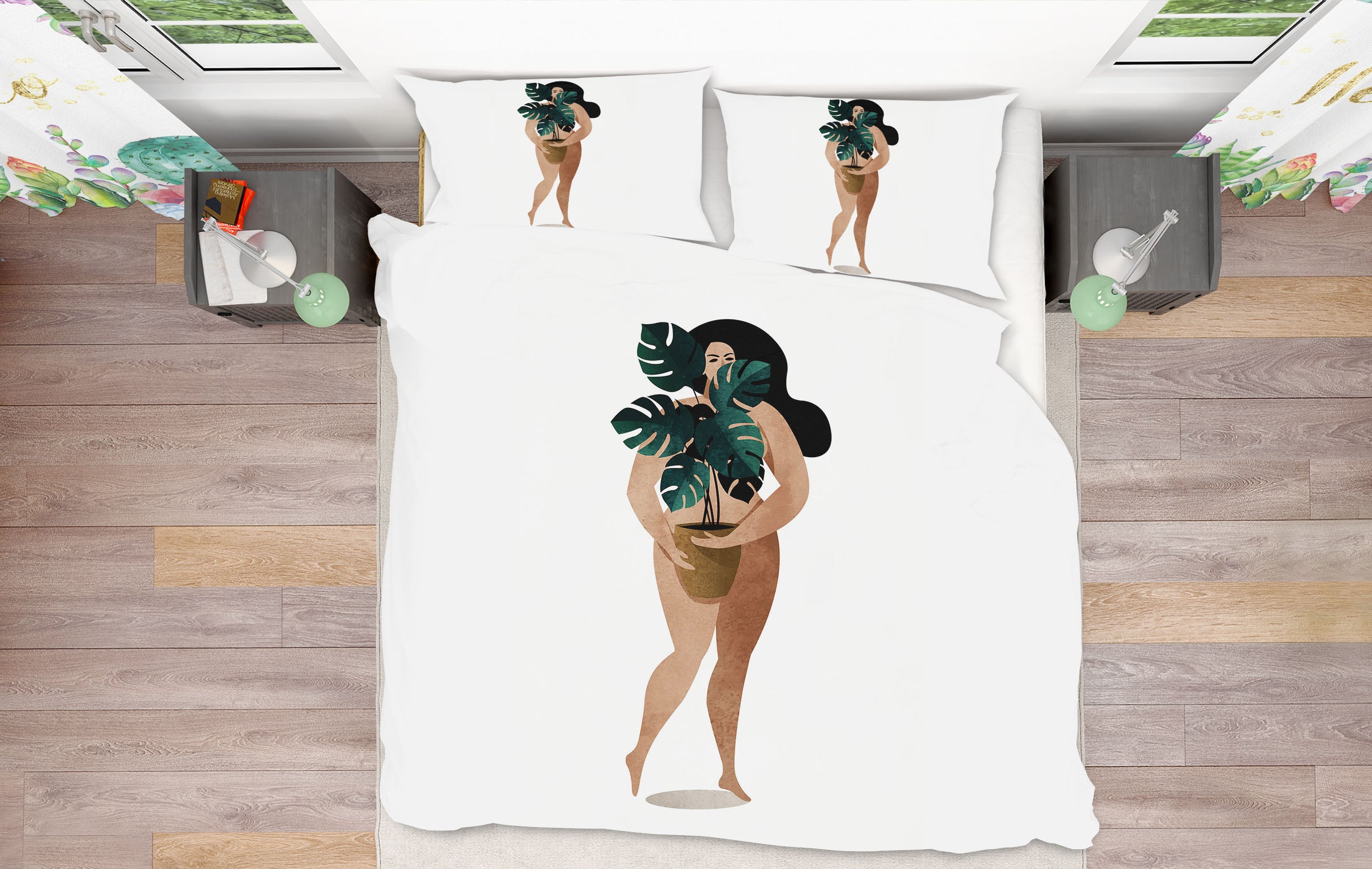 3D Flowerpot Leaves 192 Boris Draschoff Bedding Bed Pillowcases Quilt